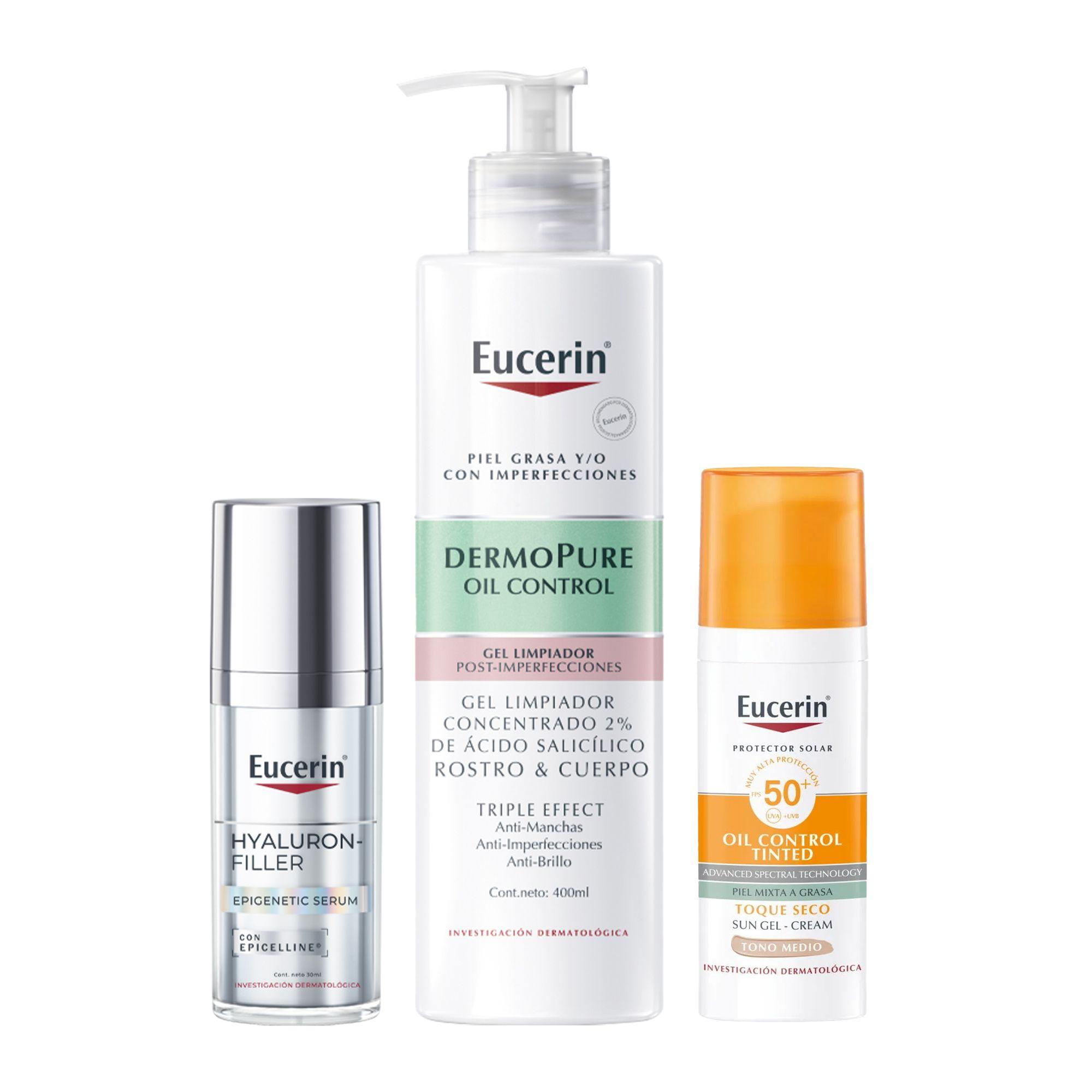 Eucerin Serum Epigenetic+Gel Dpure+Oil Control T. Medio-0