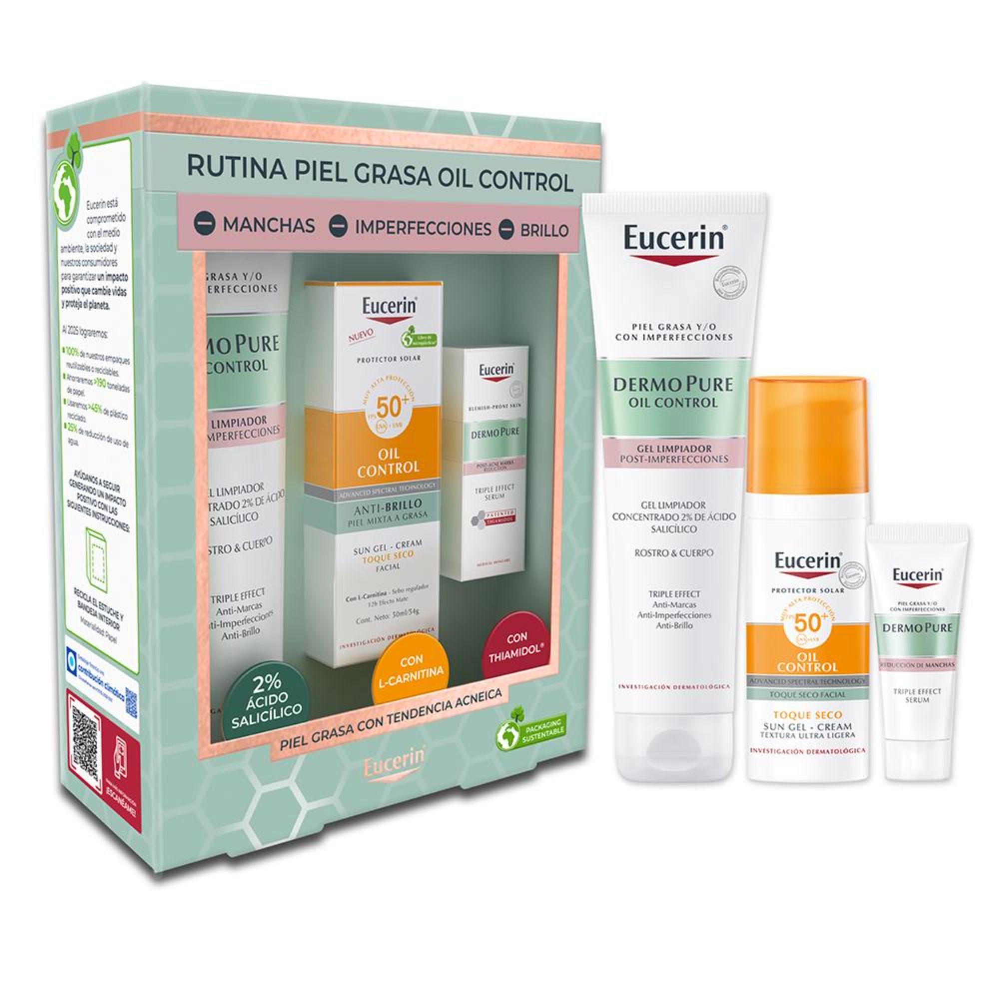 Euerin Rutina Piel Grasa Gel+Mini Triple Effect+Oil Control-0