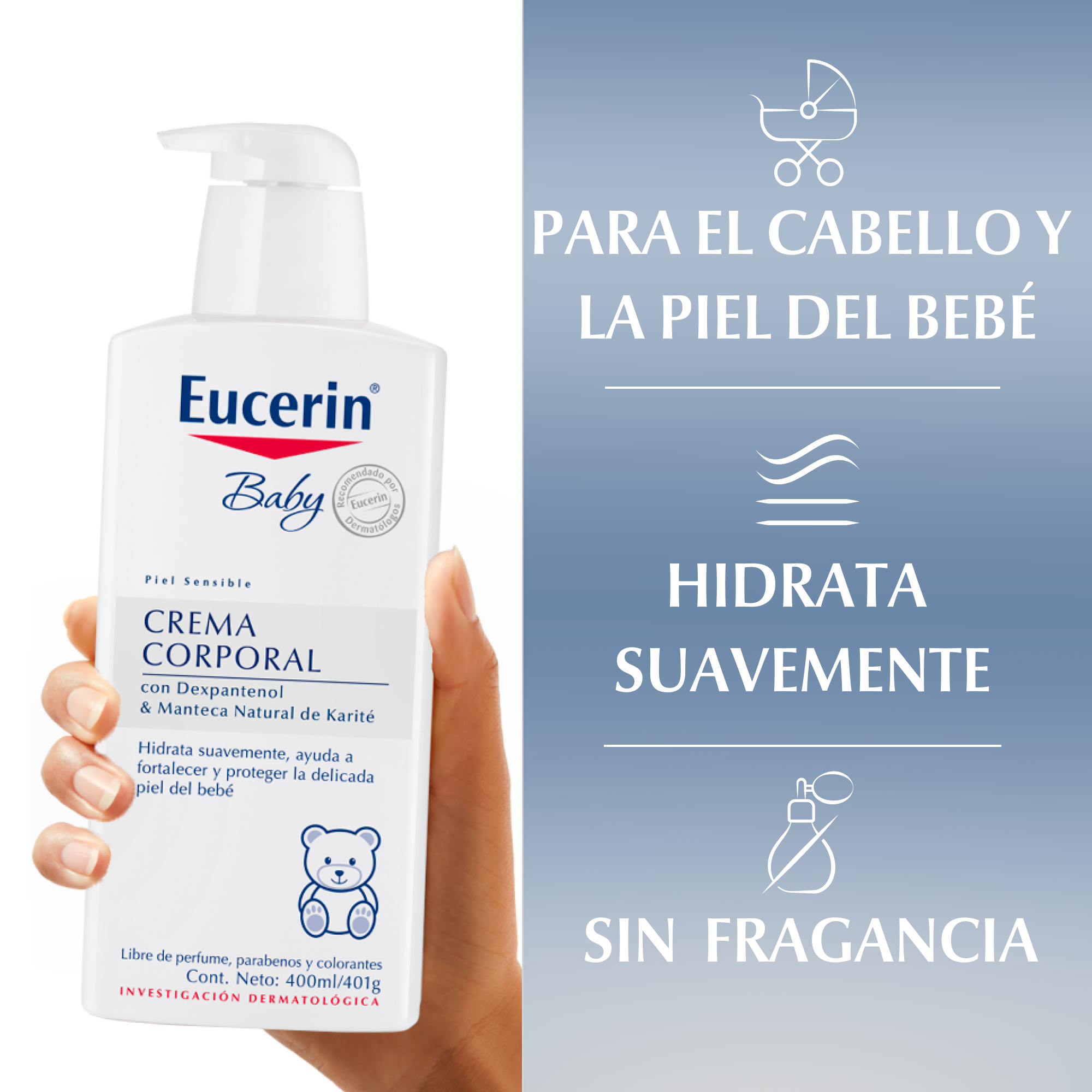 Eucerin Baby Baño & Shampoo 400ml-3