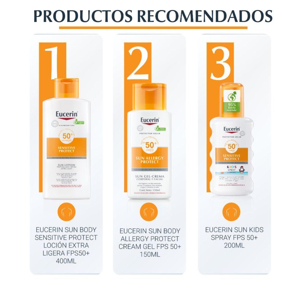 Protector Solar Eucerin textura muy ligera FPS50 400ml-6