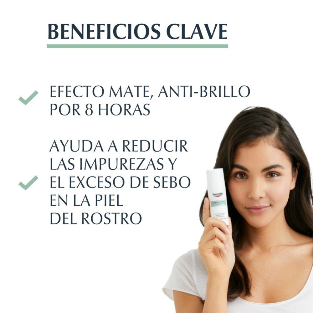 Eucerin Fluido Facial Matificante Dermopure Piel Grasa 50ml-2