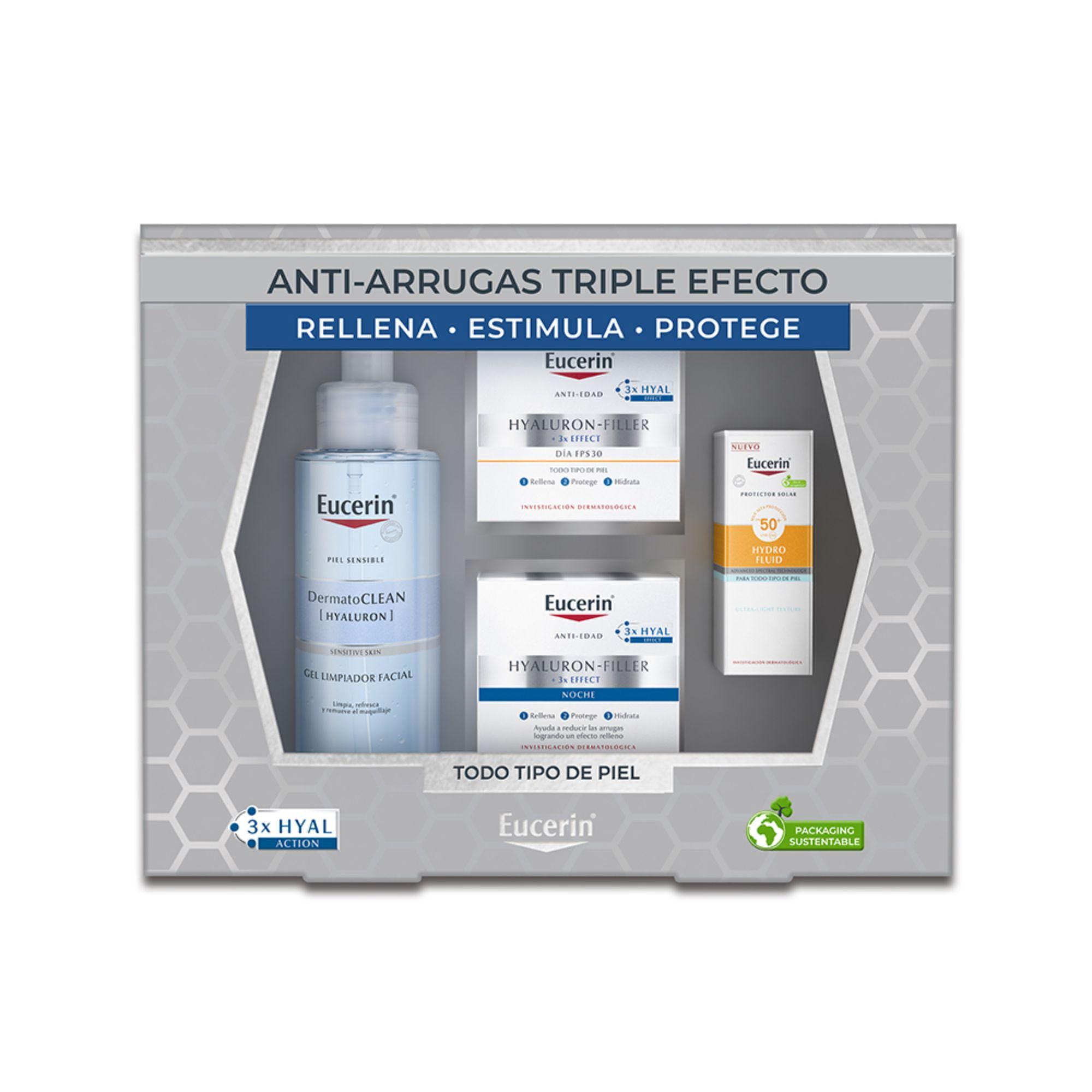 Eucerin Rutina Piel Madura Limpiador+Día+Noche+Protector-1