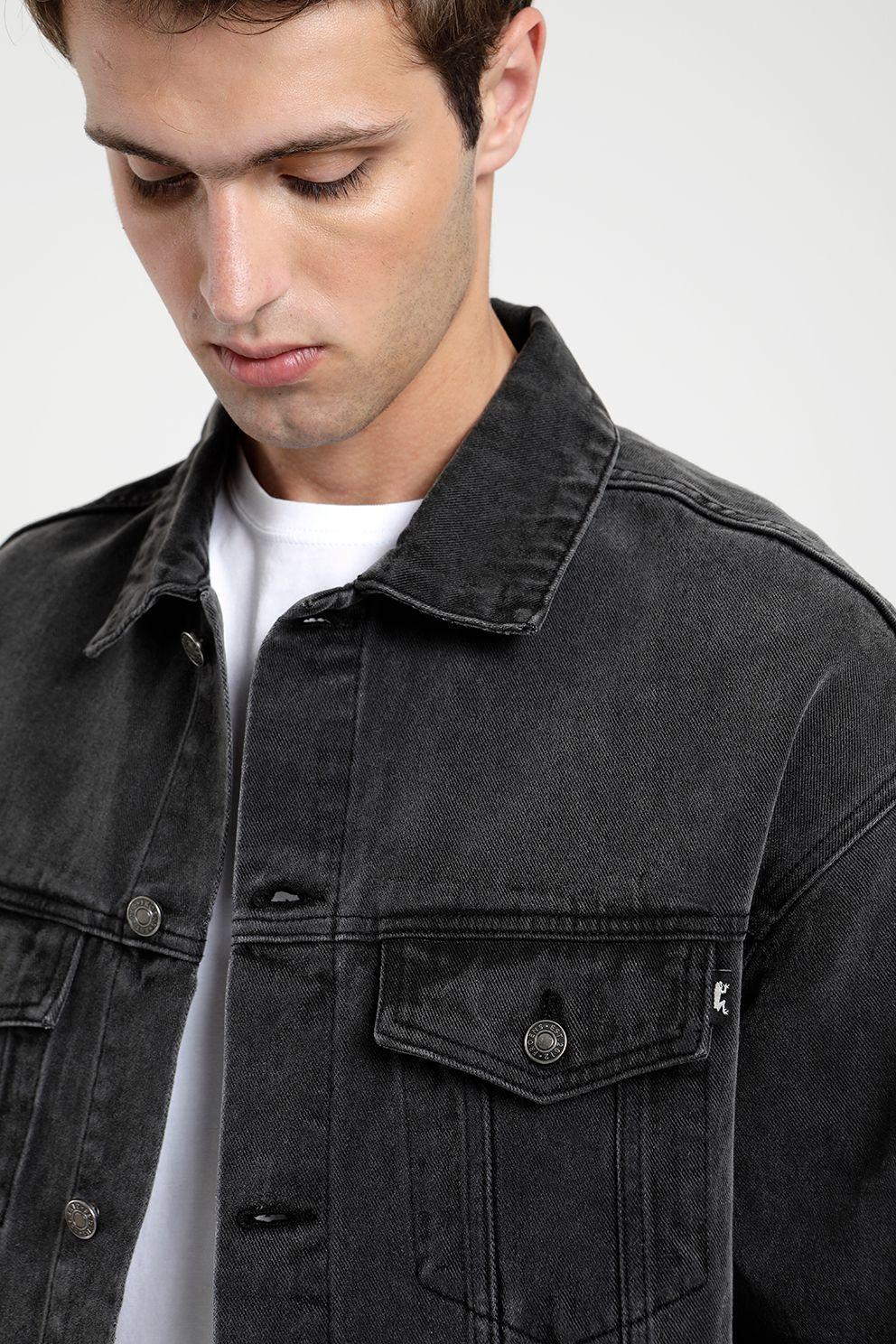 Chaqueta hombre Jeans grafito -1