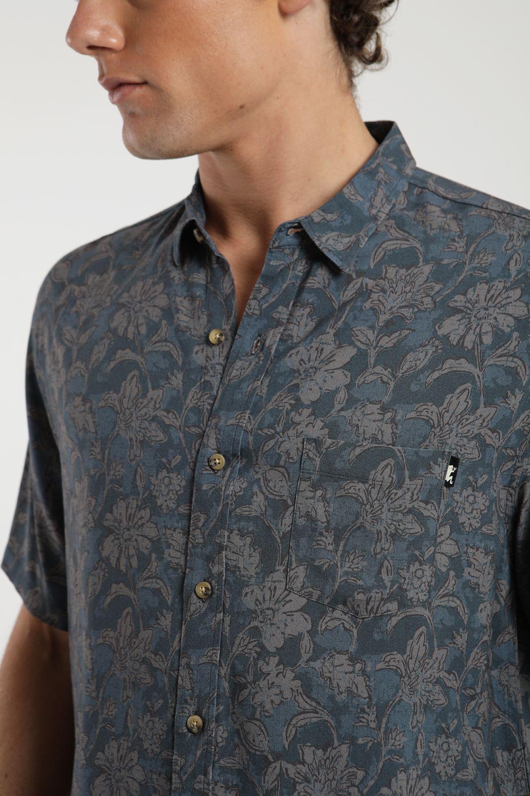 Camisa  Tropical Hombre -Algodón Organico-2