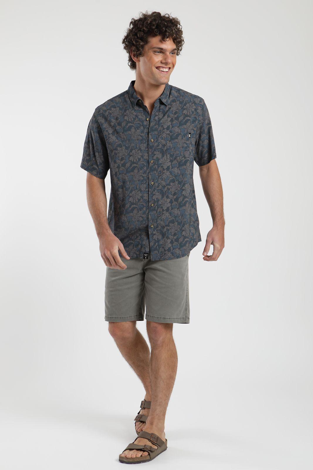 Camisa  Tropical Hombre -Algodón Organico-4