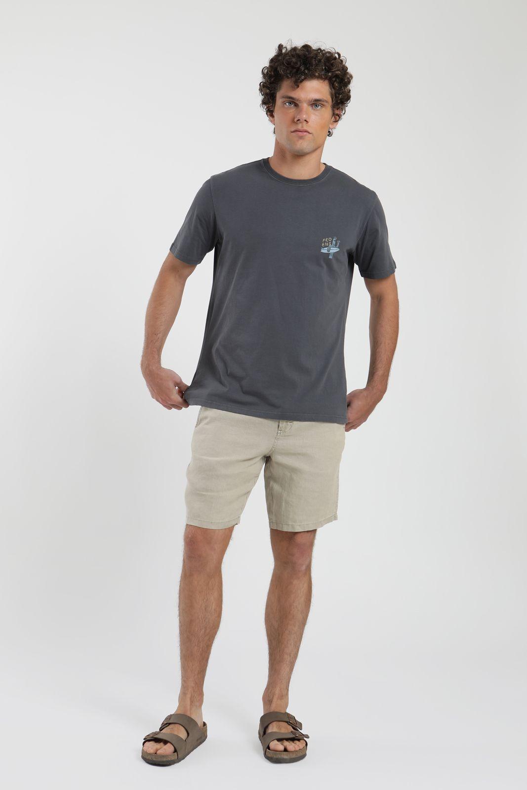 Short hombre Ellis beige Lino Froens-3