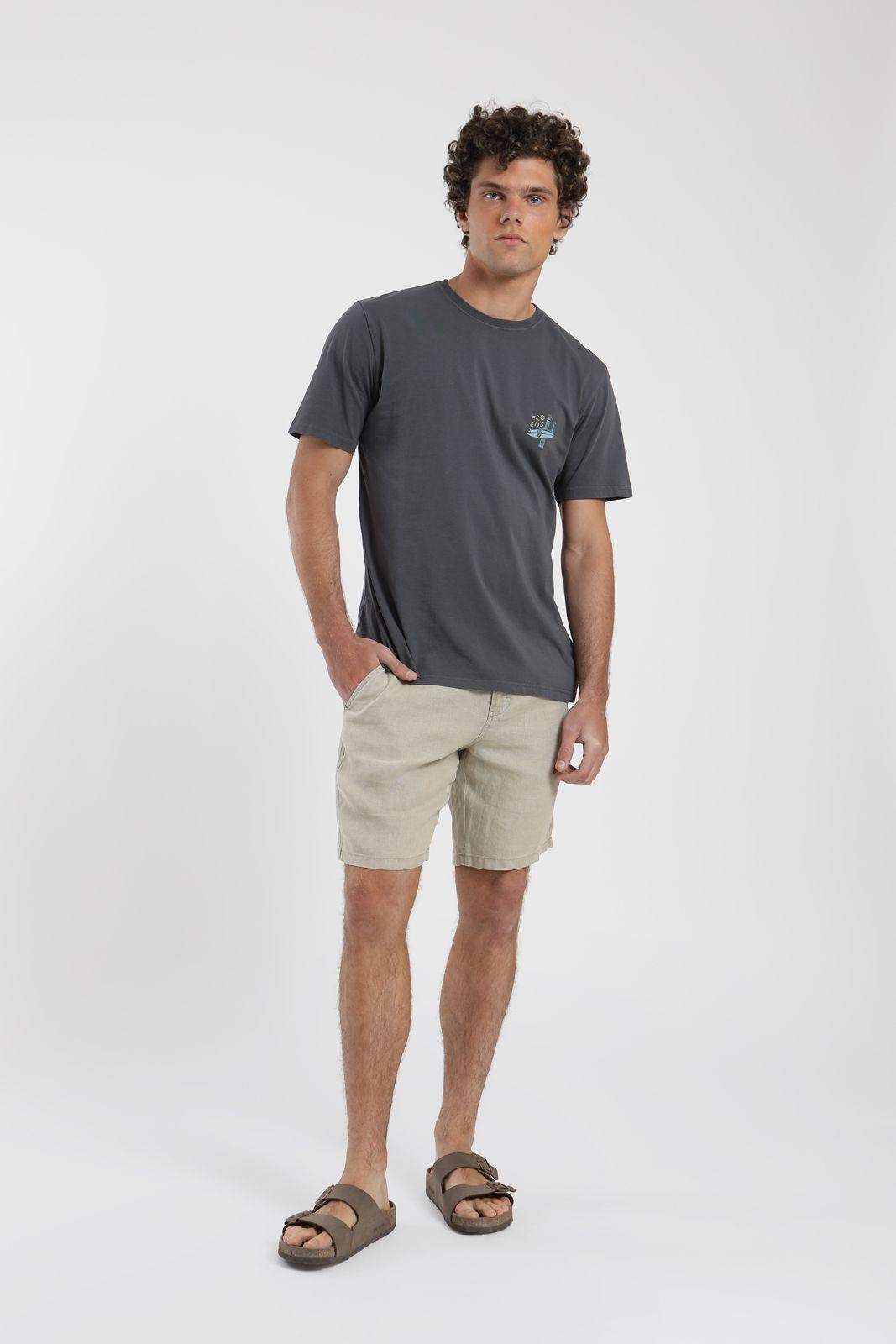 Short hombre Ellis beige Lino Froens-4