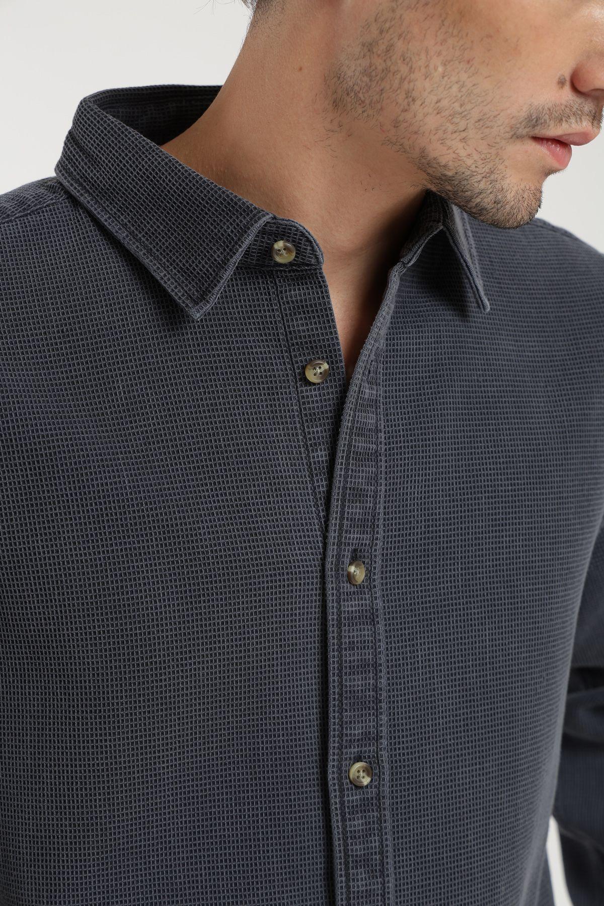 Camisa manga larga Waffle Froens-1