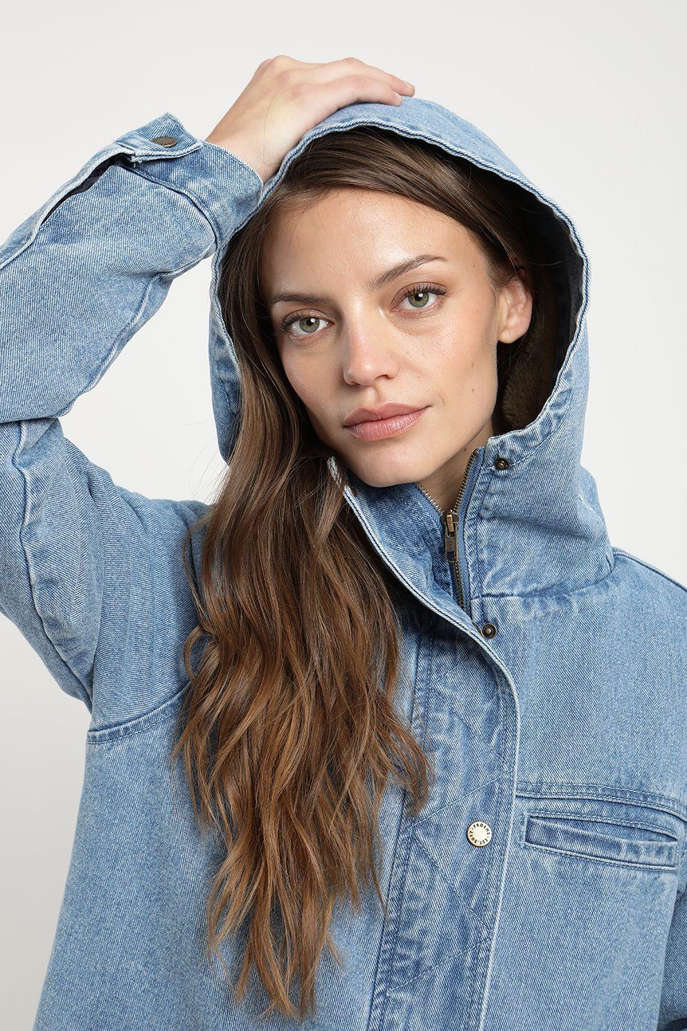 Chaqueta Con Gorro Mujer Niebla Froens-2