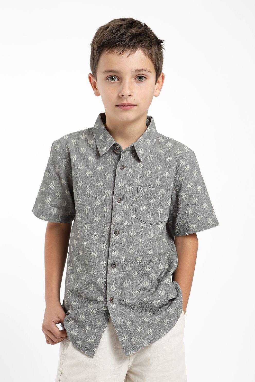 Camisa kids manga corta palmeras Froens-0