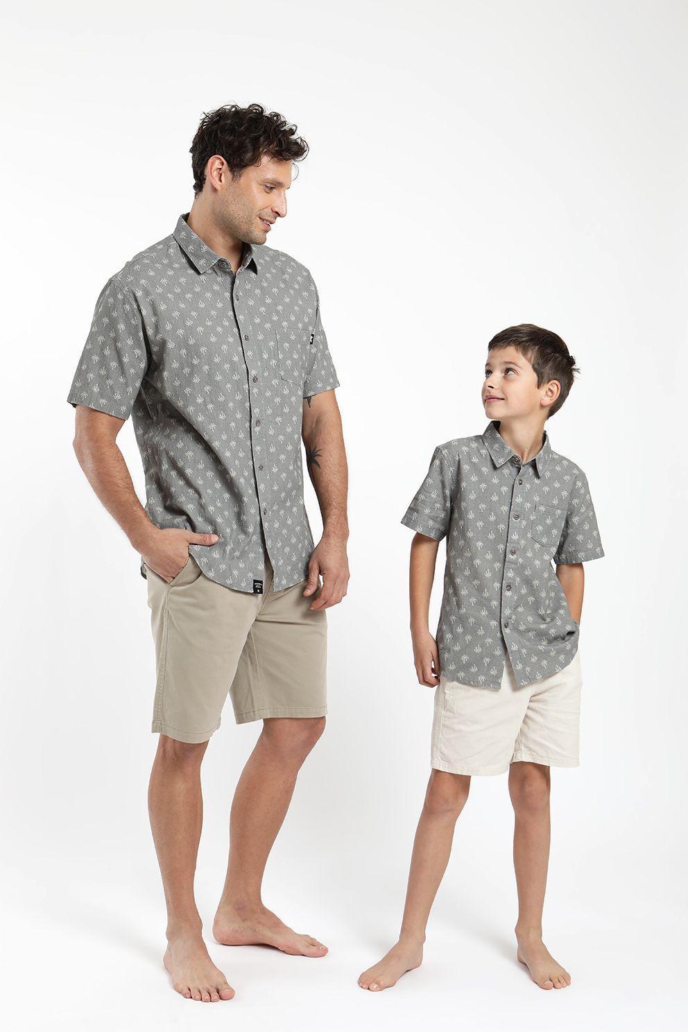 Camisa kids manga corta palmeras Froens-1