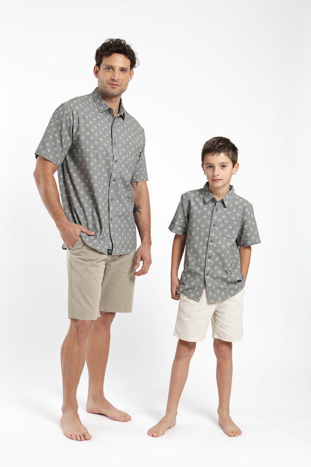Camisa kids manga corta palmeras Froens-2