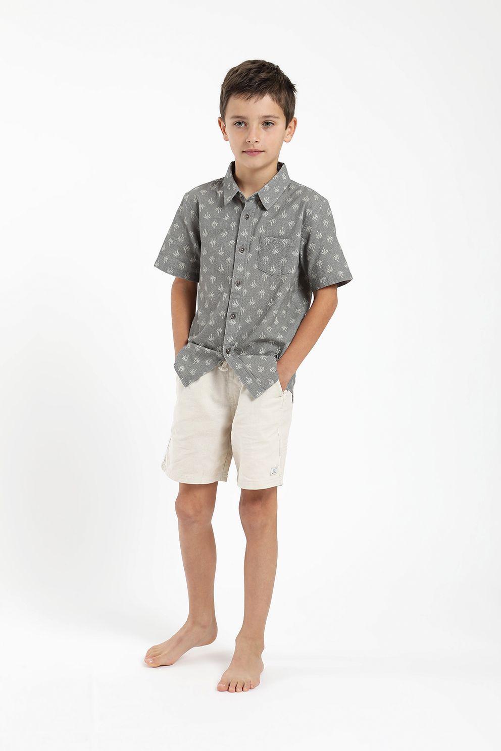 Camisa kids manga corta palmeras Froens-3