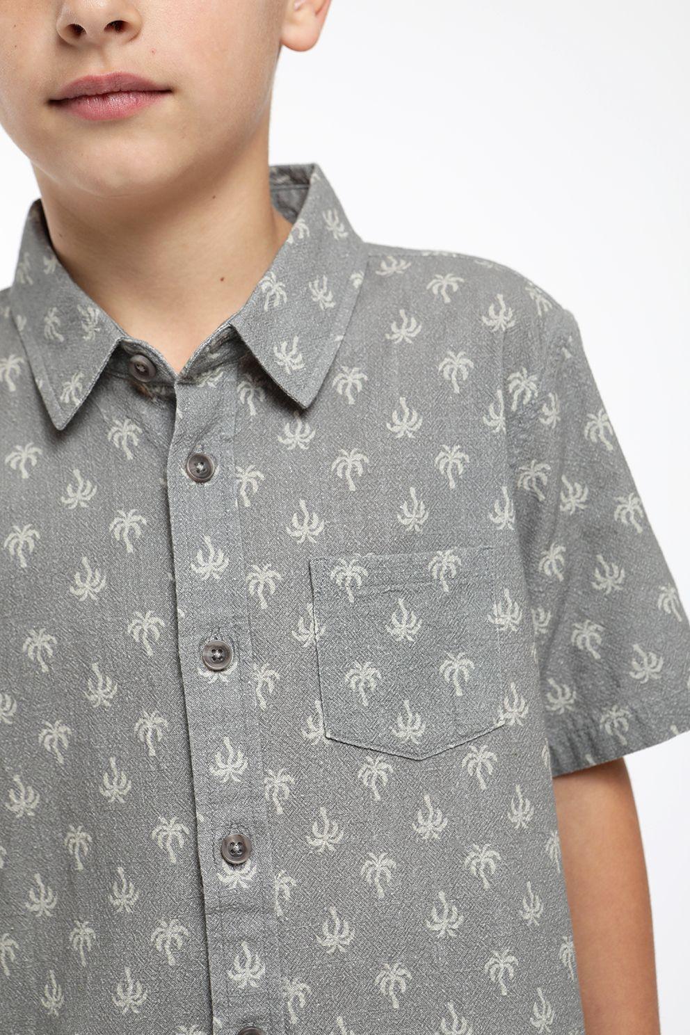 Camisa kids manga corta palmeras Froens-5