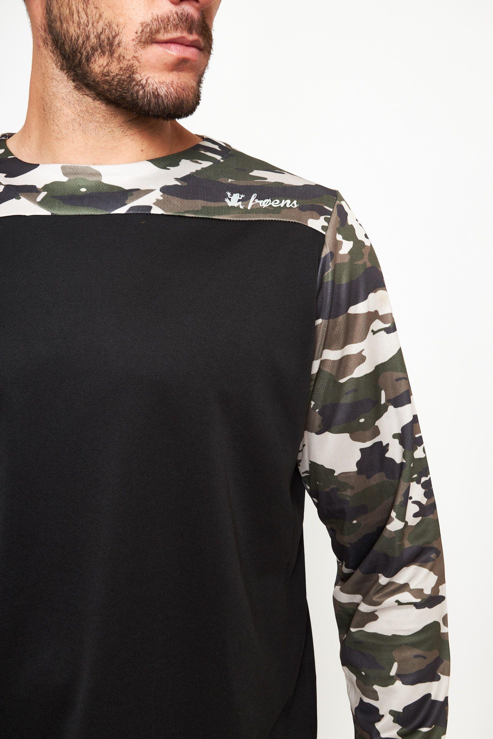 Polera manga larga hombre MTB verde -1