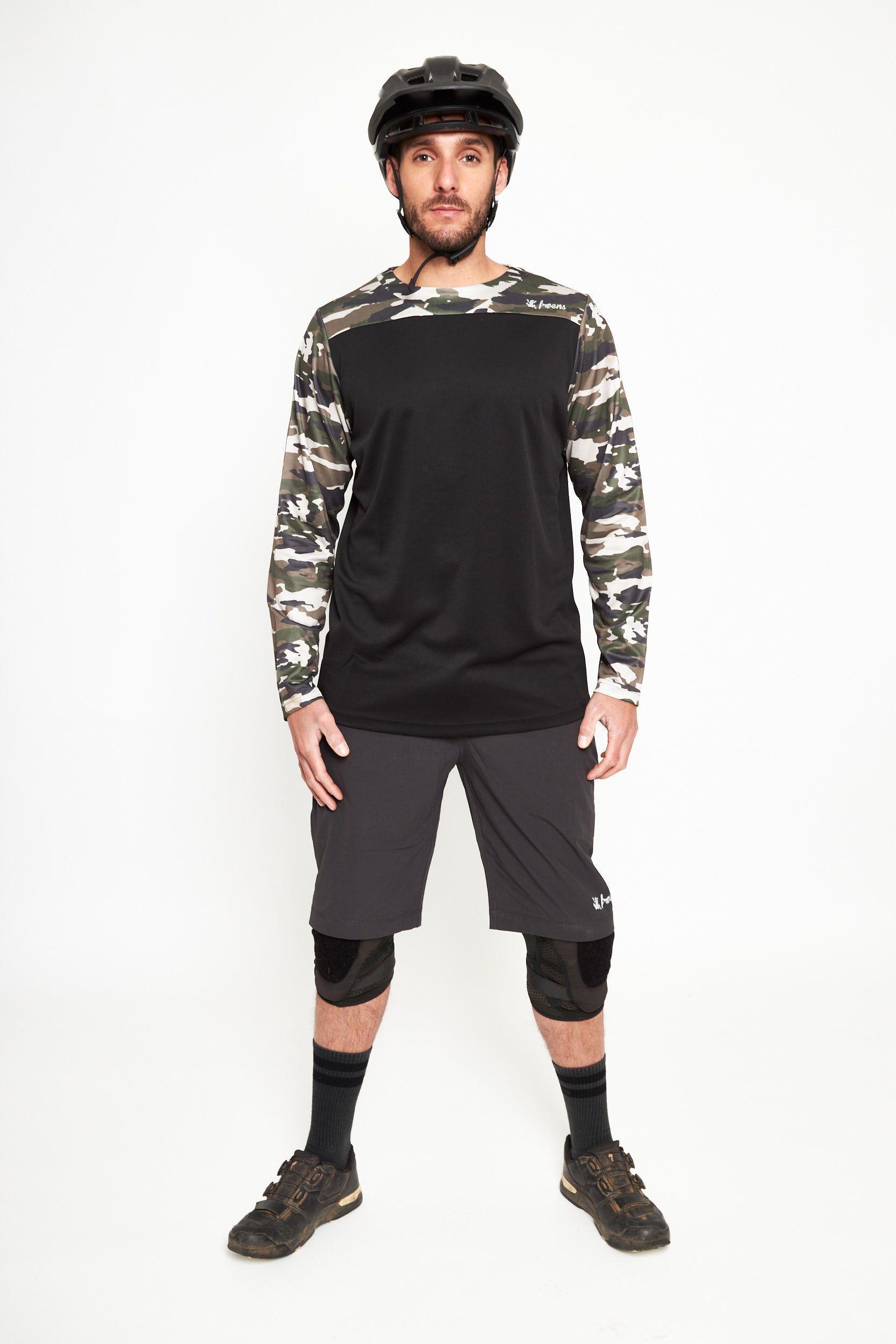 Polera manga larga hombre MTB verde -3