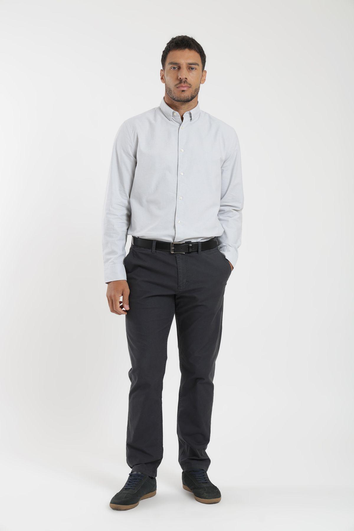 Camisa manga larga Oxford Label-2