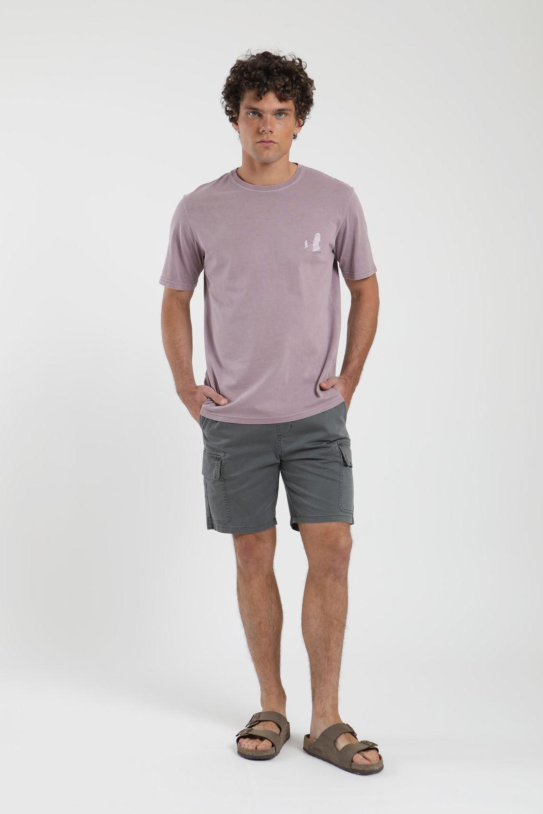 Short hombre Travel azul Algodón orgánico Froens-1