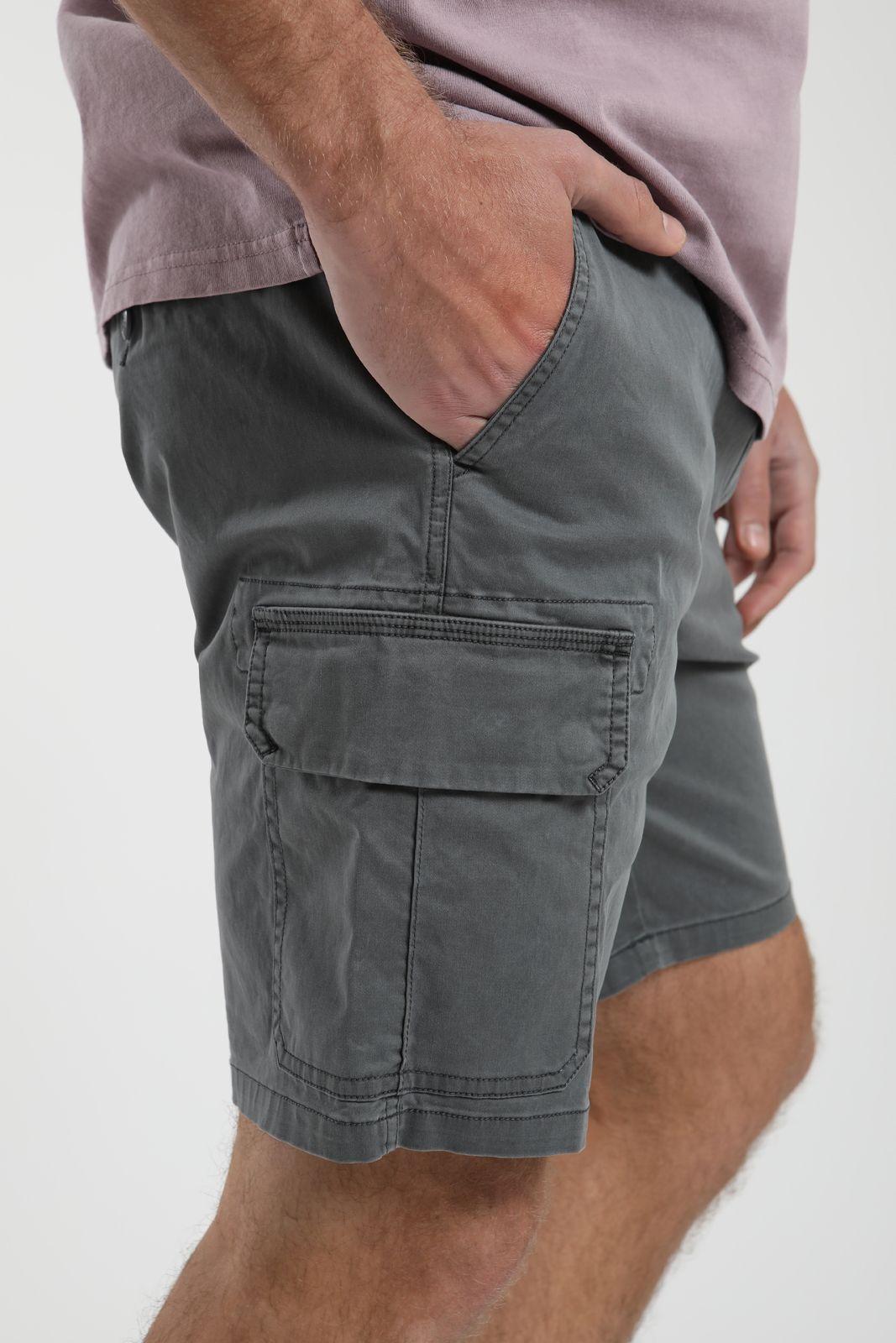 Short hombre Travel azul Algodón orgánico Froens-4