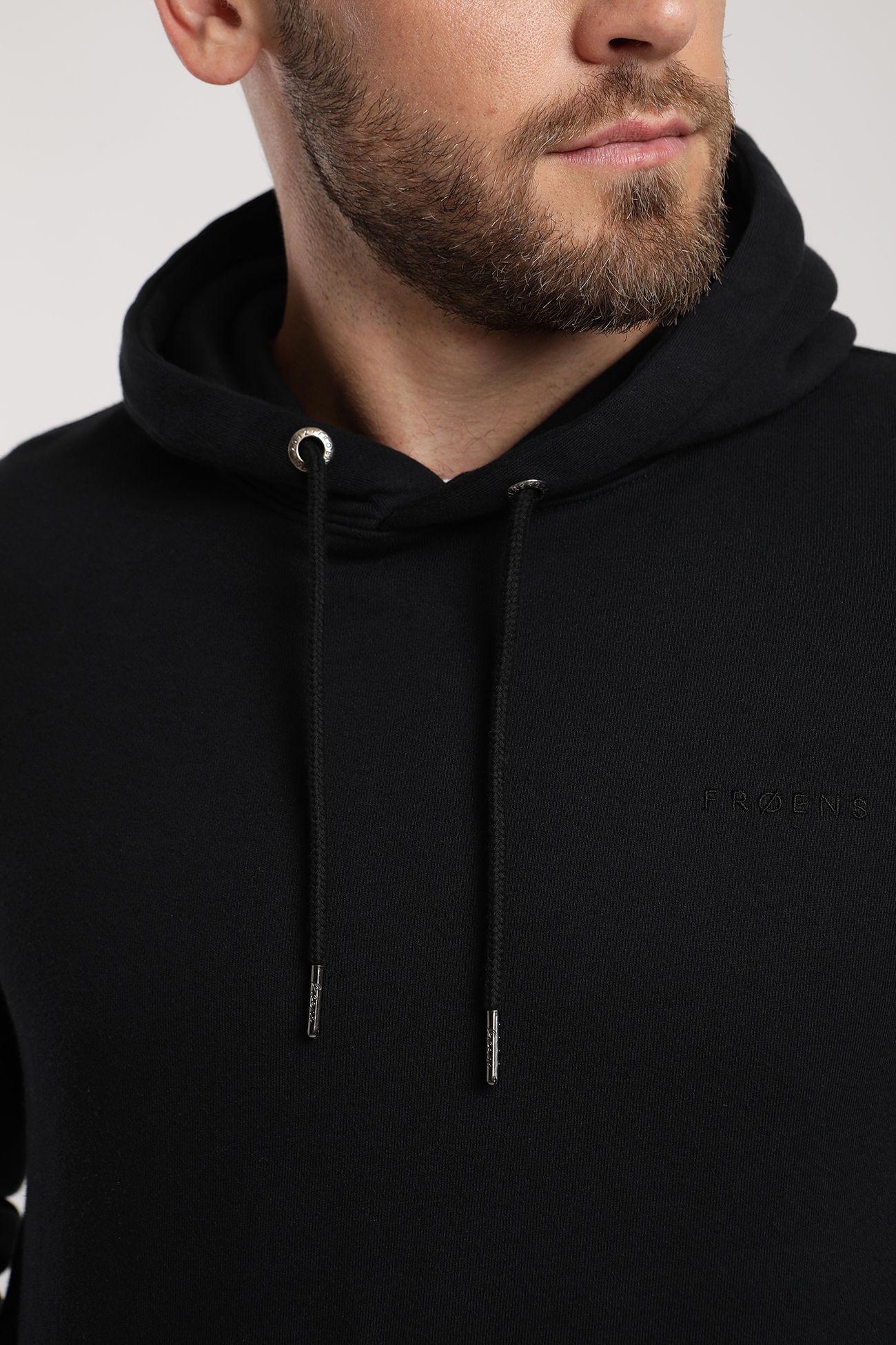 Polerón hombre Hoodie negro  -2