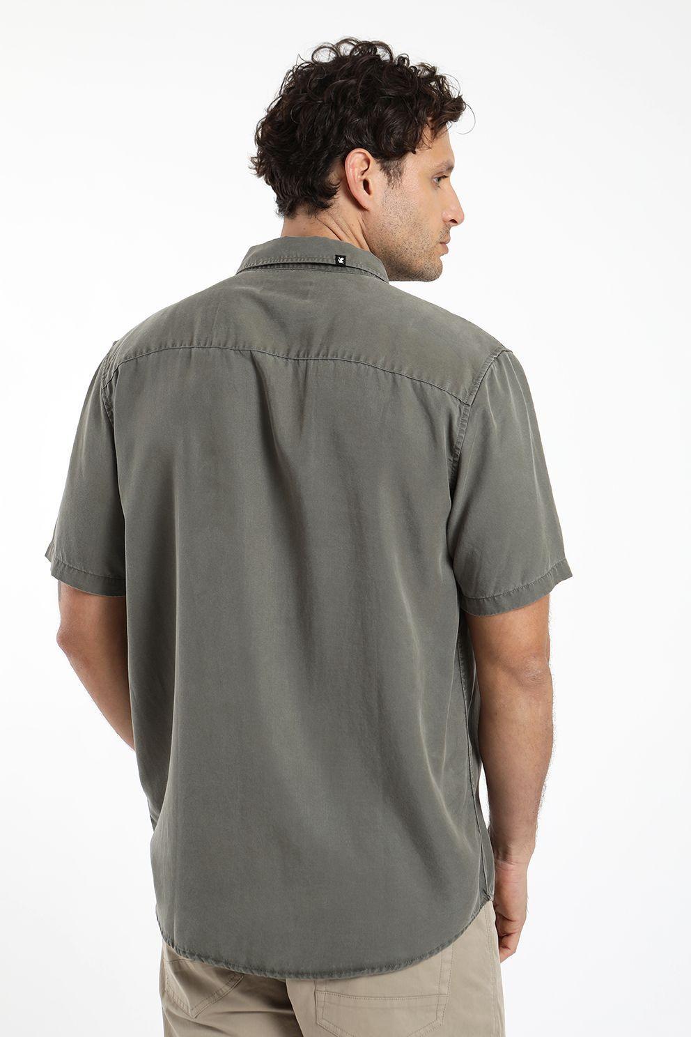Camisa hombre manga corta puelche 100% algodón Froens-1