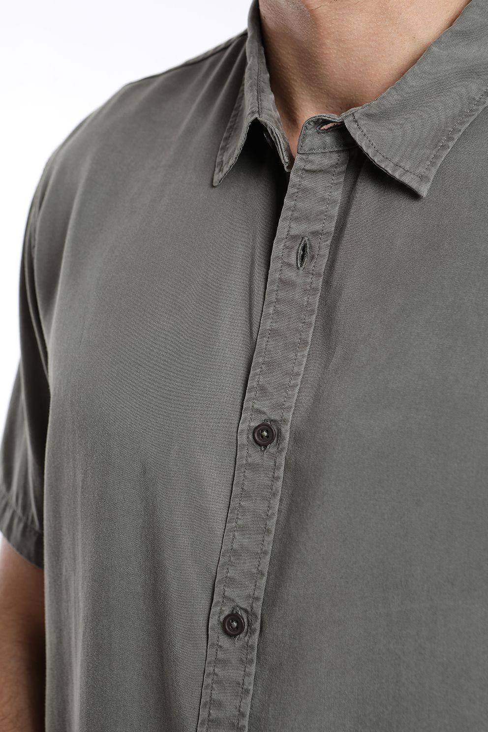 Camisa hombre manga corta puelche 100% algodón Froens-2