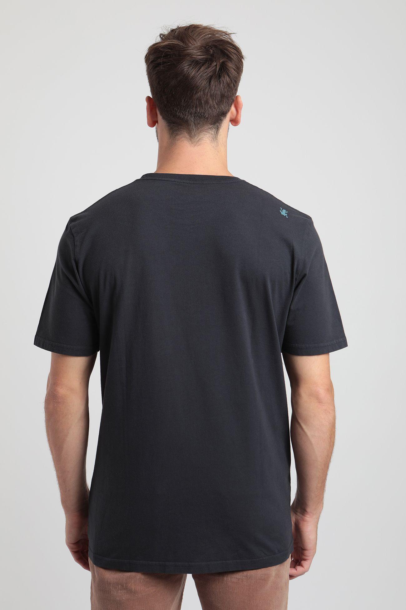 Polera manga corta hombre camping grafito -2