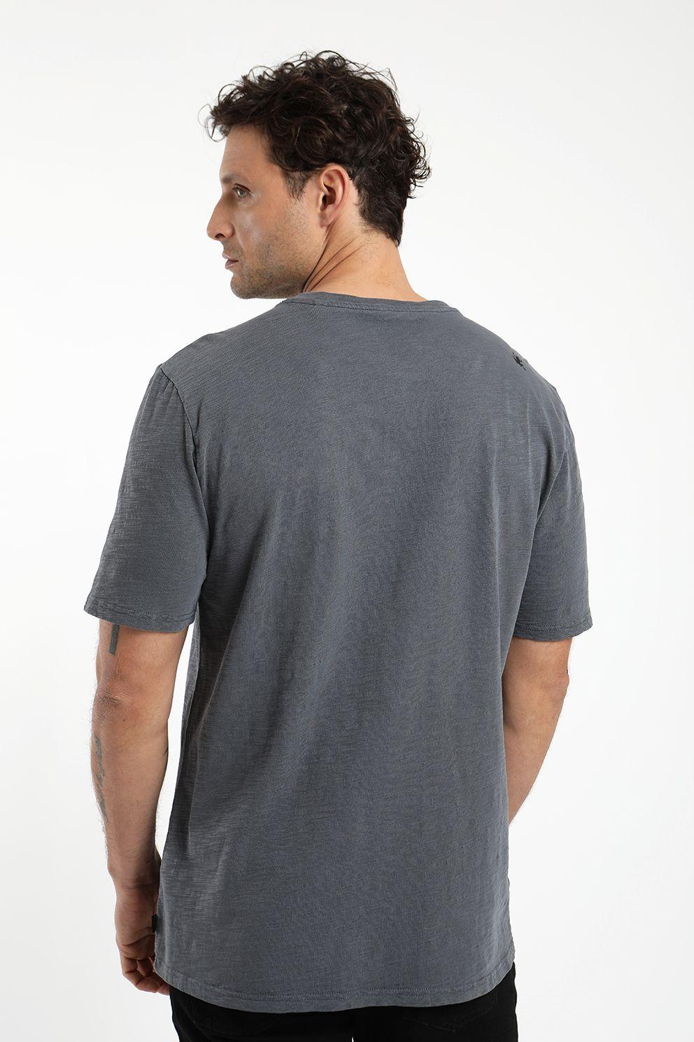 Polera hombre manga corta mao 100% algodón orgánico Froens-2