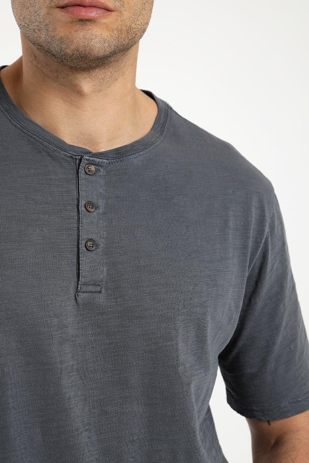 Polera hombre manga corta mao 100% algodón orgánico Froens-3