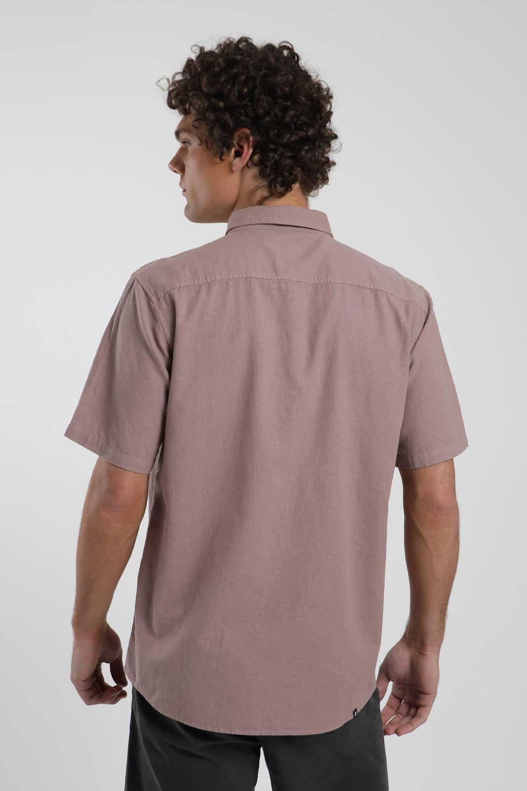 Camisa manga corta Classic rosado Algodón orgánico Froens-2