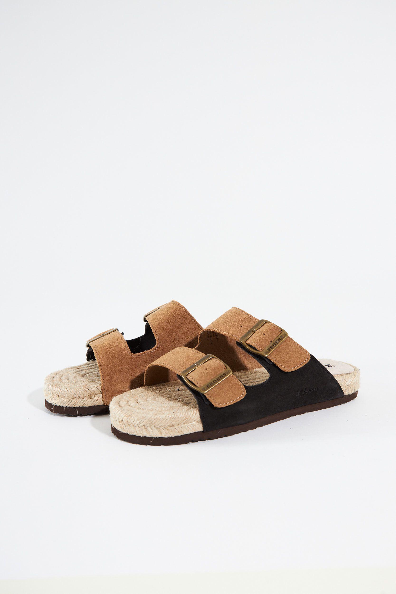 Sandalia mujer cuero Tormes camel-0