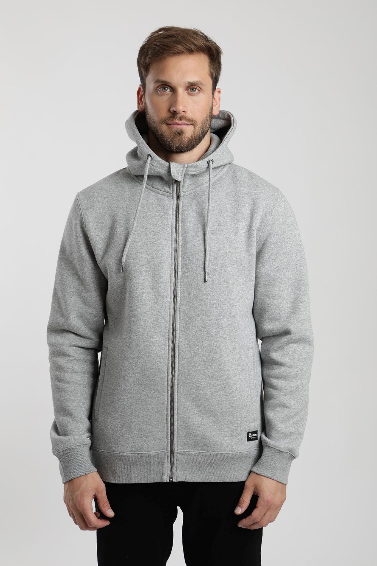 Polerón hombre Monte gris melange  -0