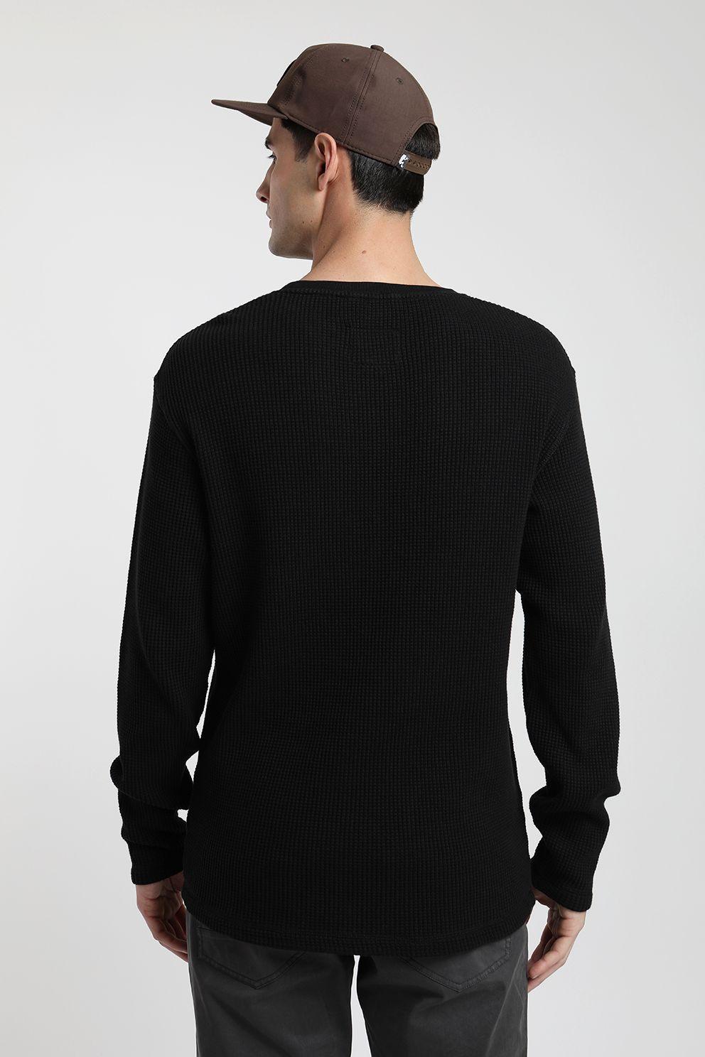 Polerón hombre Crew negro -1