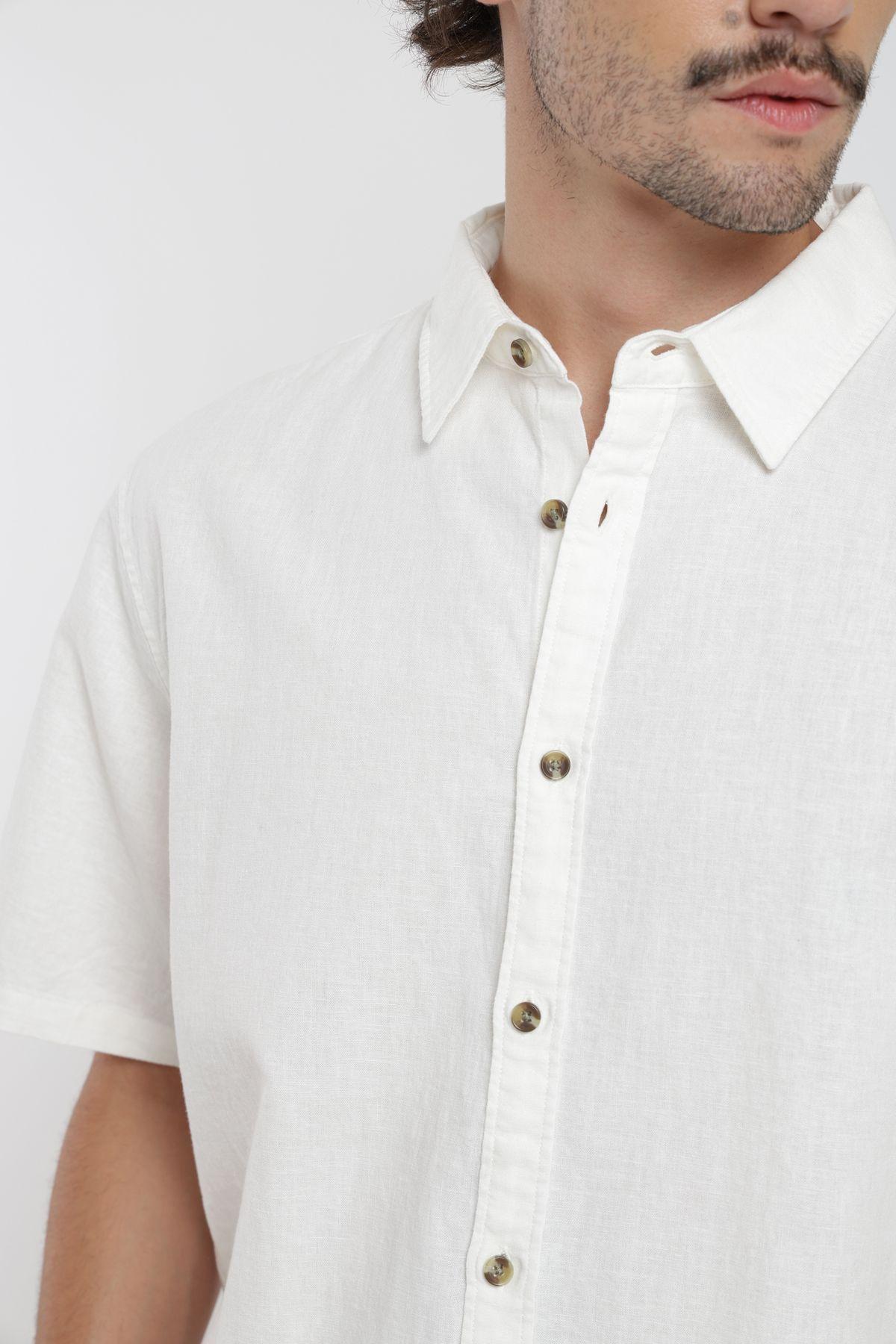 Camisa manga corta Classic blanco Froens-3