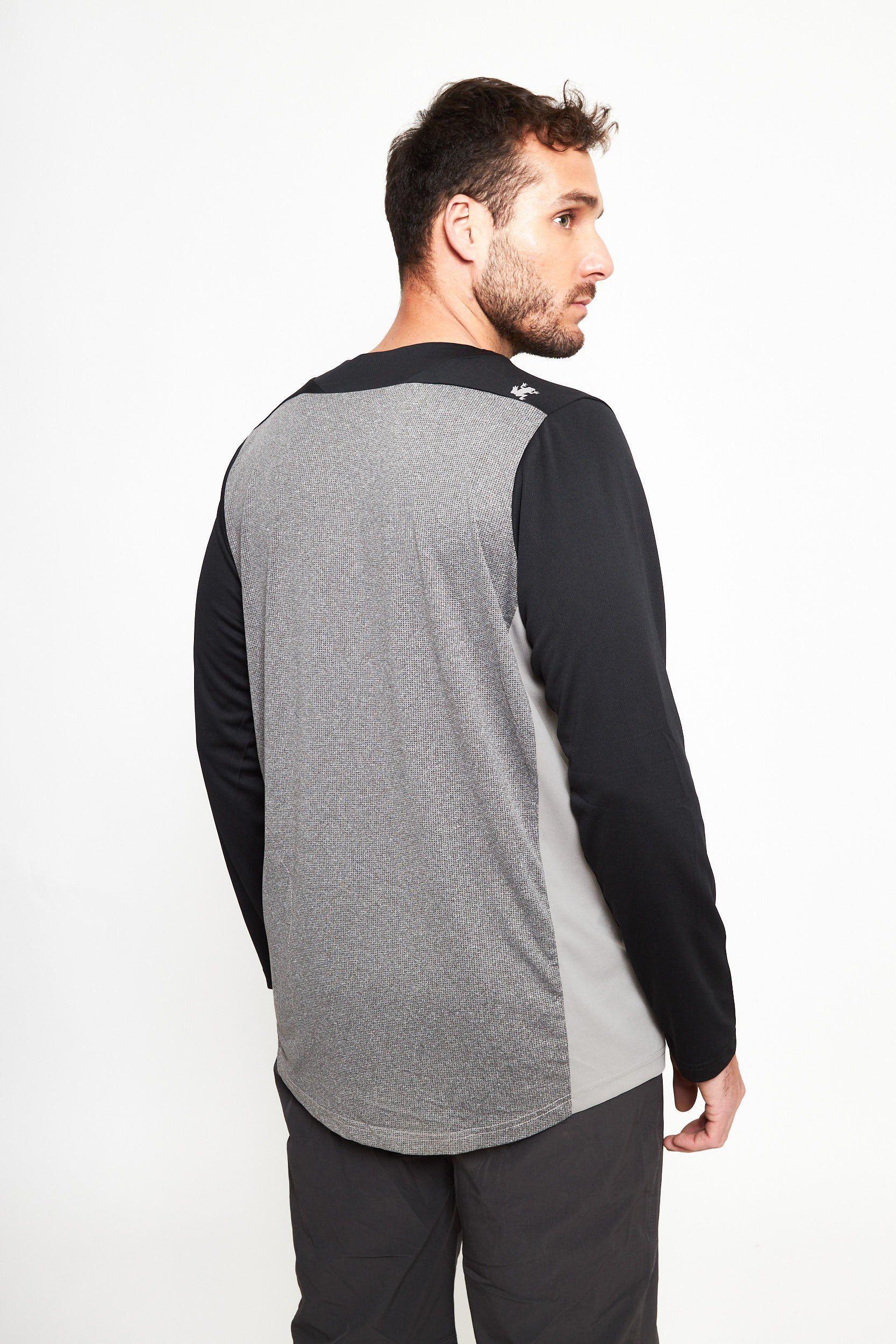 Polera manga larga hombre MTB gris -2