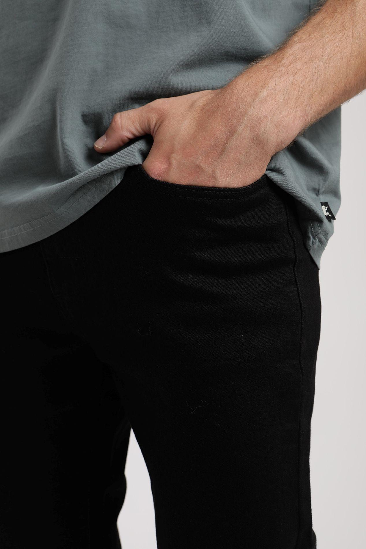 Jeans hombre negro -1