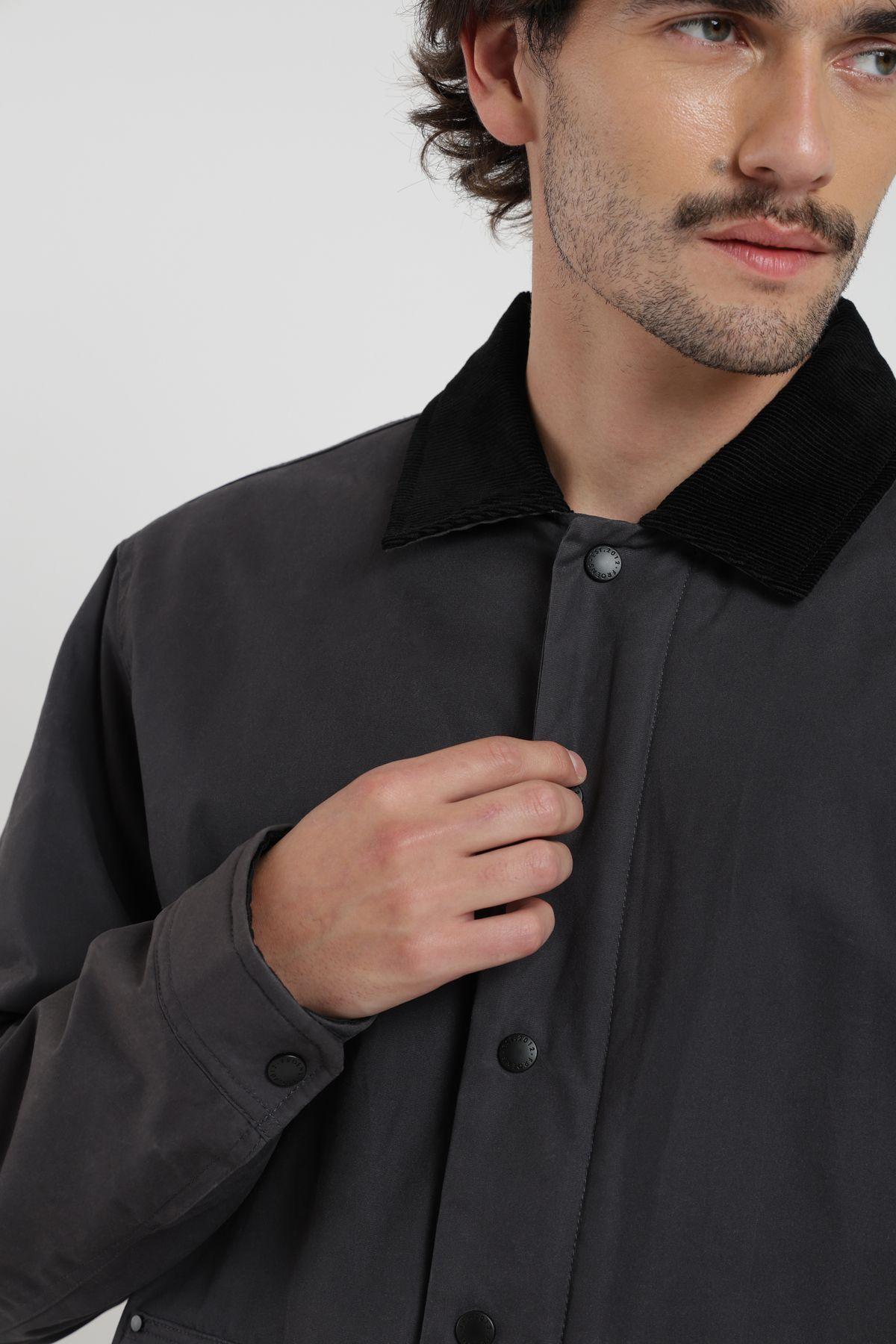 Chaqueta hombre Field grafito Froens-2