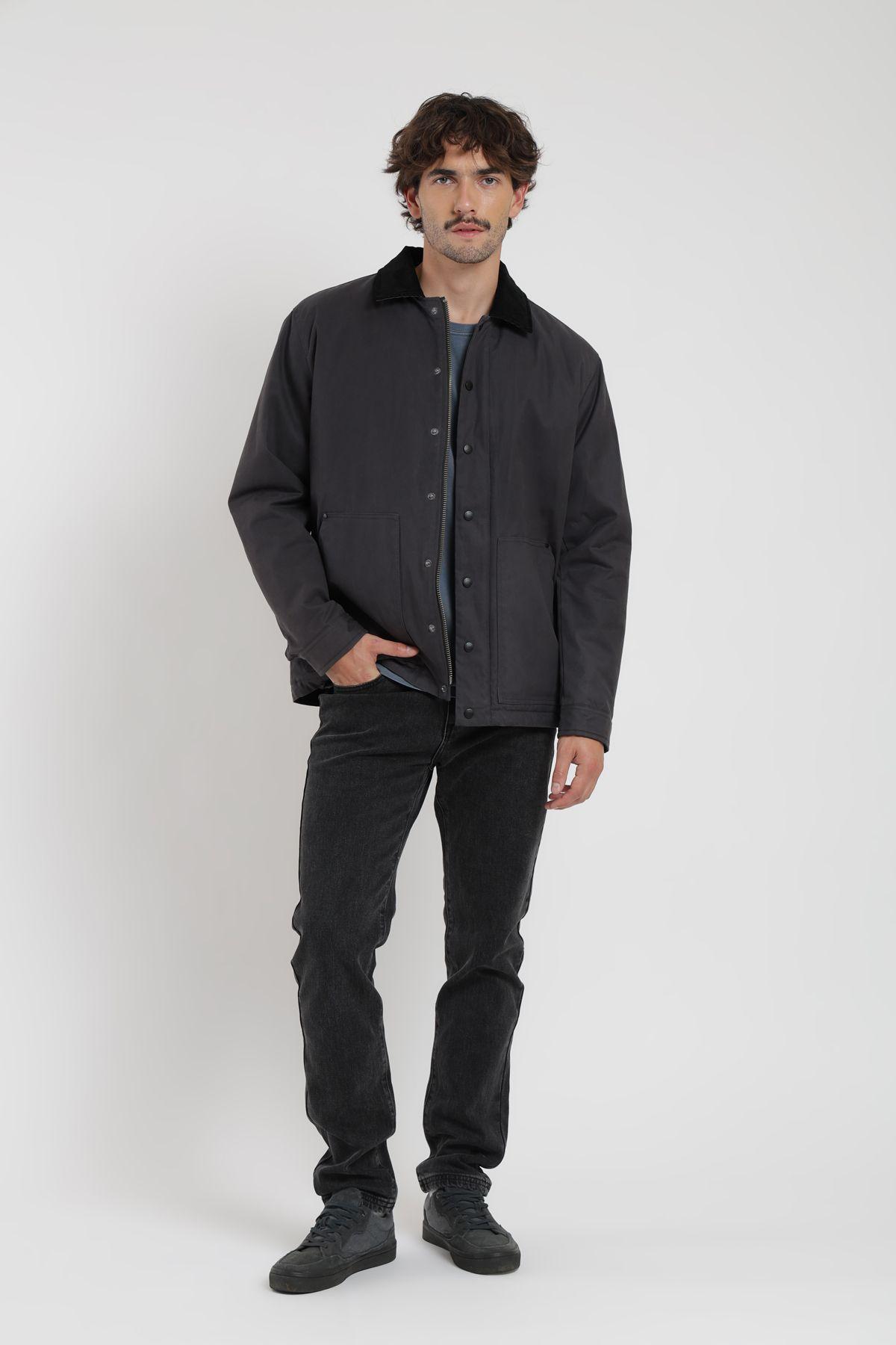 Chaqueta hombre Field grafito Froens-3