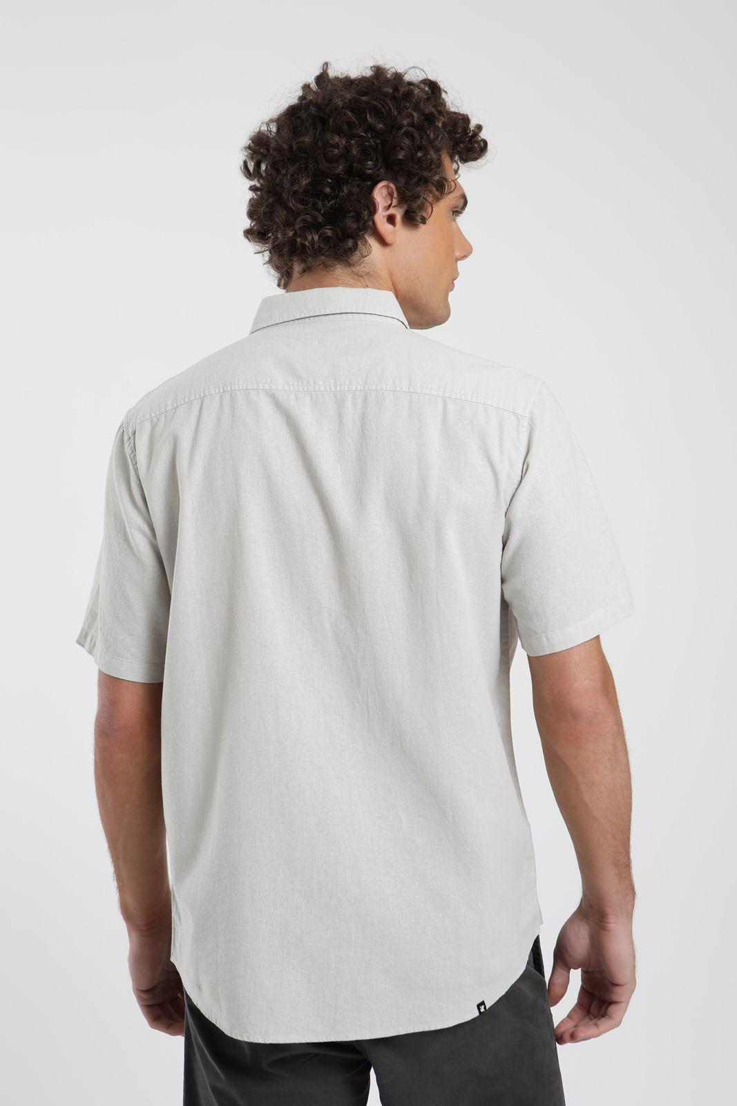 Camisa manga corta Classic gris Algodón orgánico Froens-3