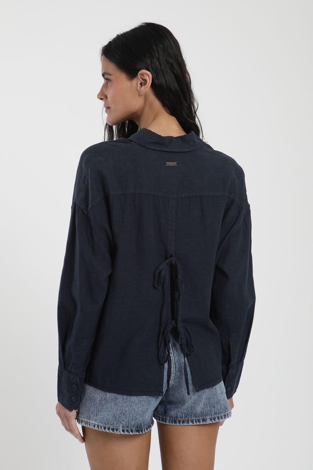 Blusa Lazos Mujer -Lino-3