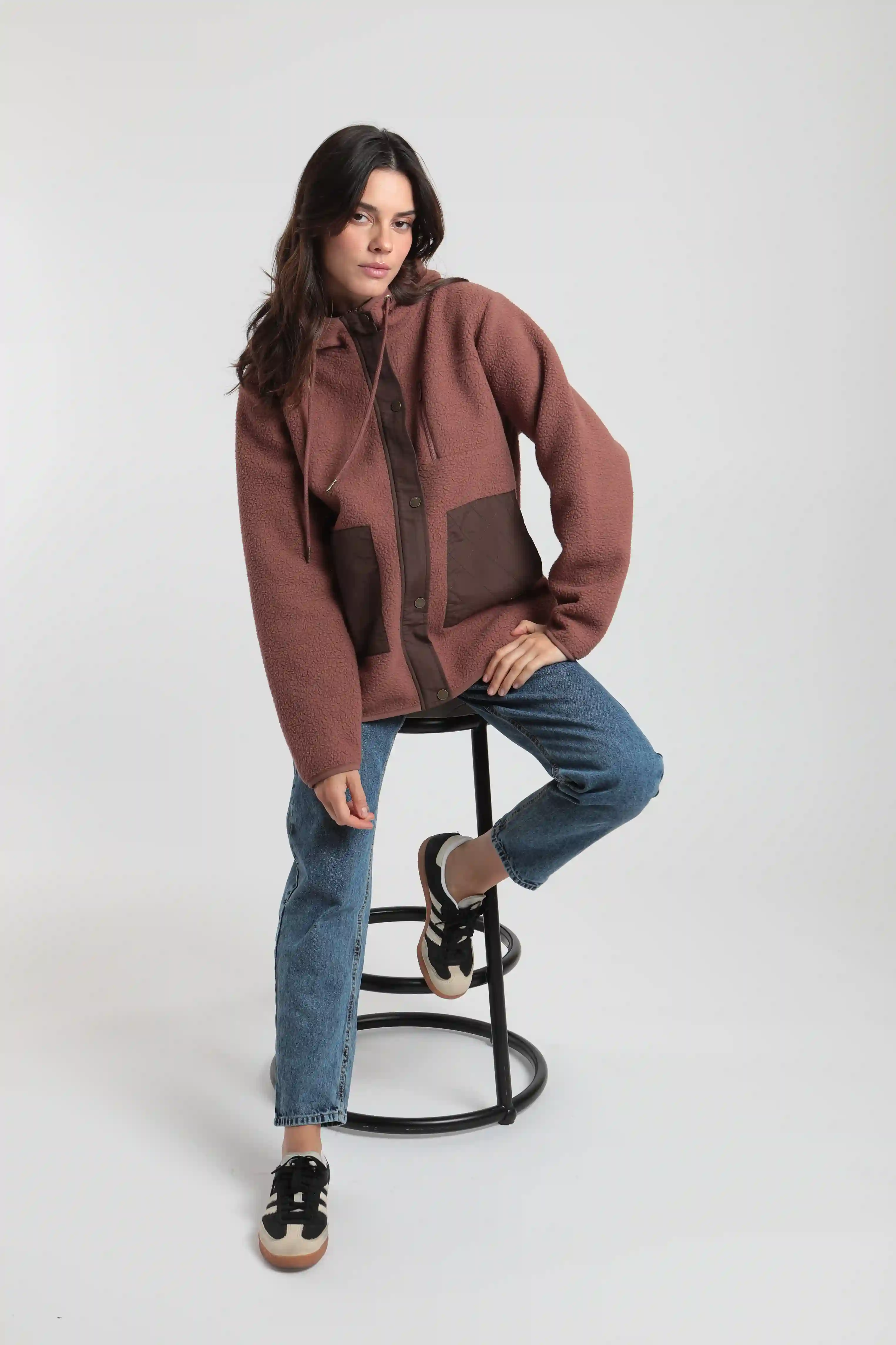 Polar mujer Puclaro ladrillo Poliéster reciclado -3