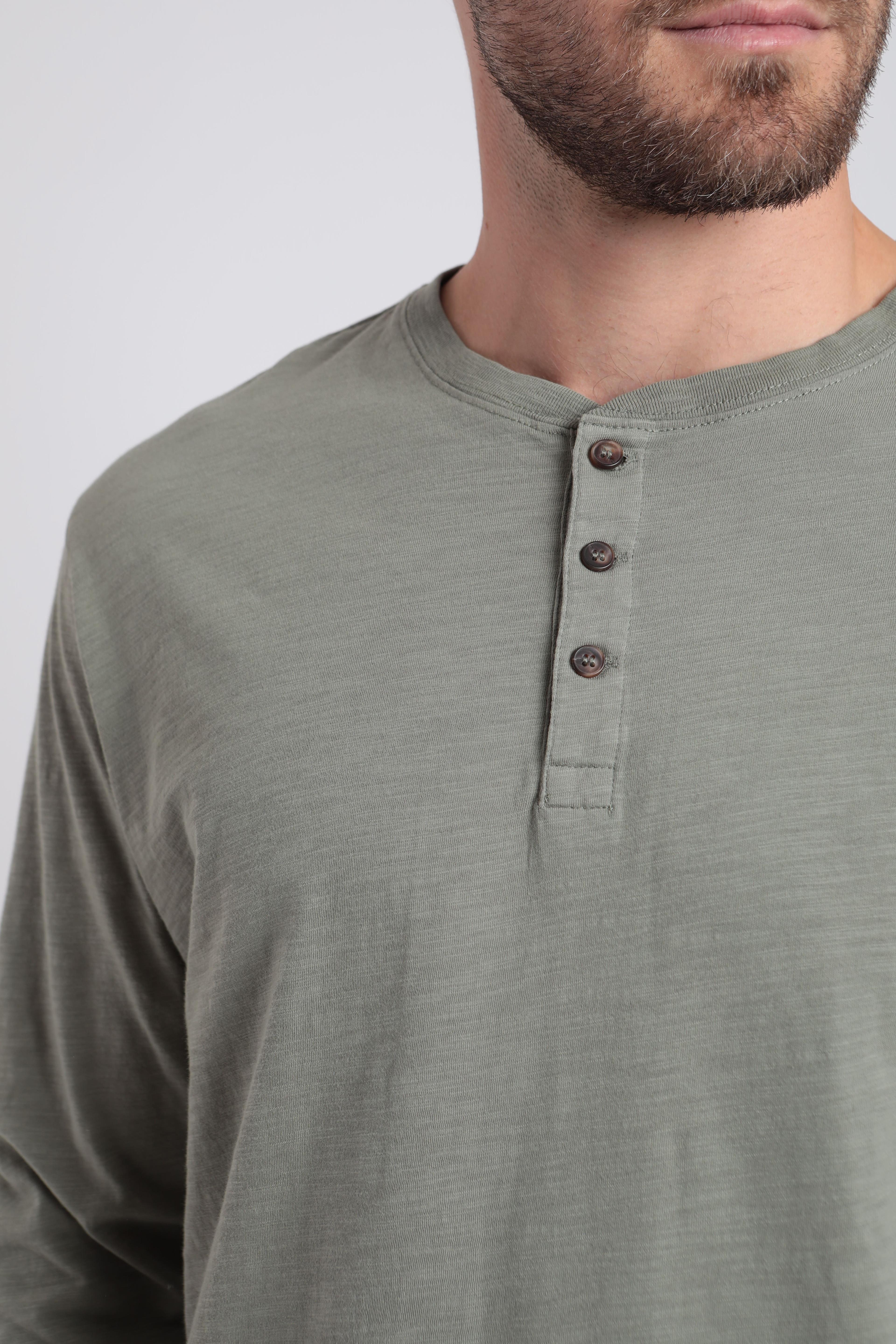 Polera manga larga hombre mao verde -1