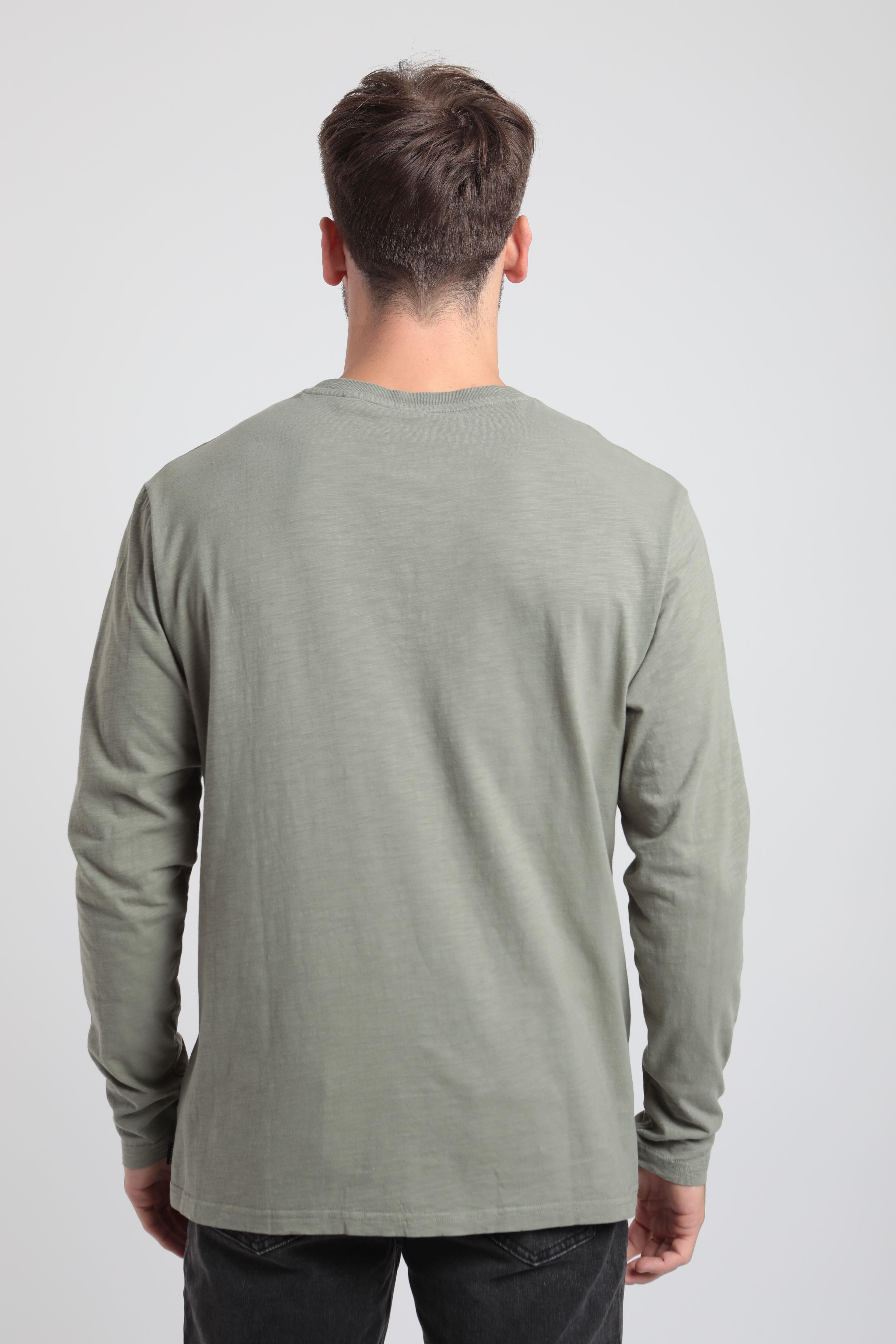 Polera manga larga hombre mao verde -2