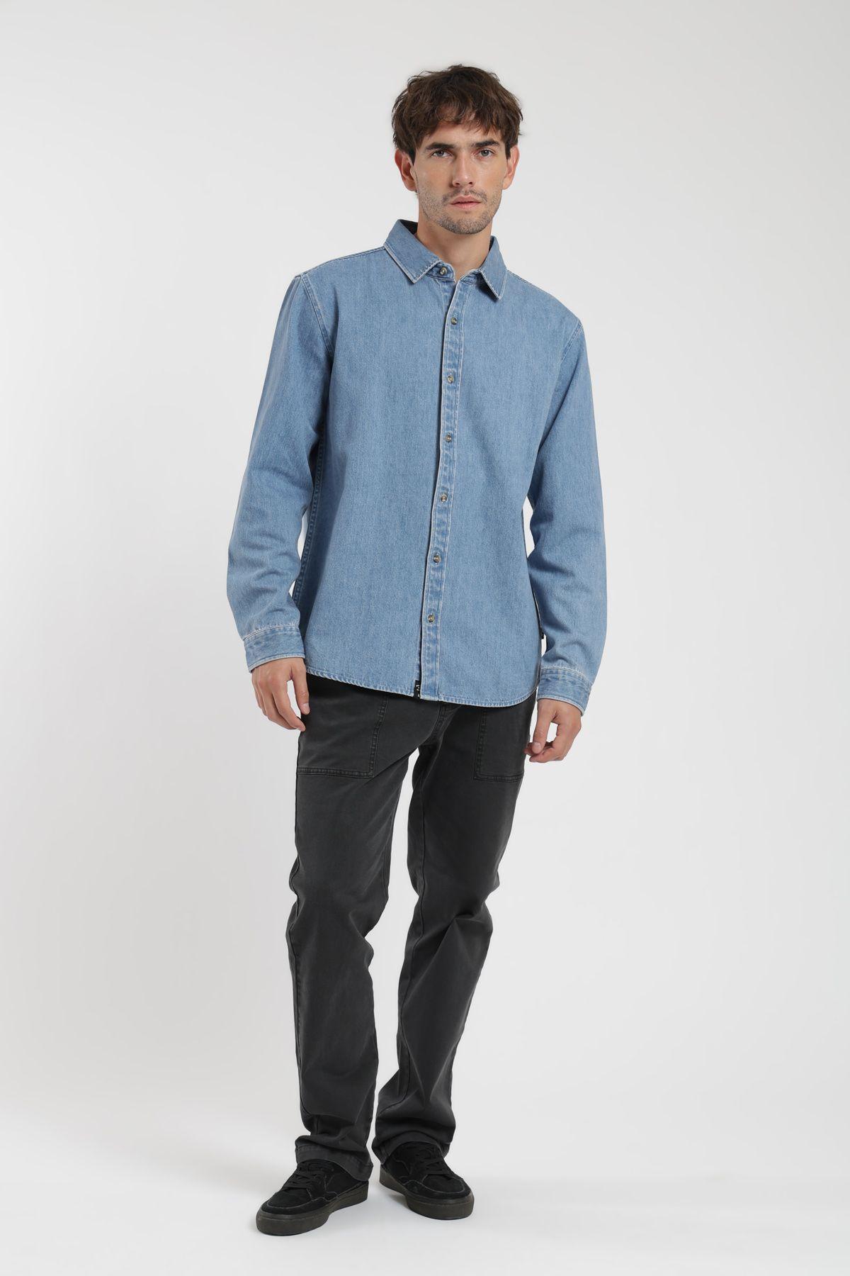 Camisa manga larga Denim  Froens-1