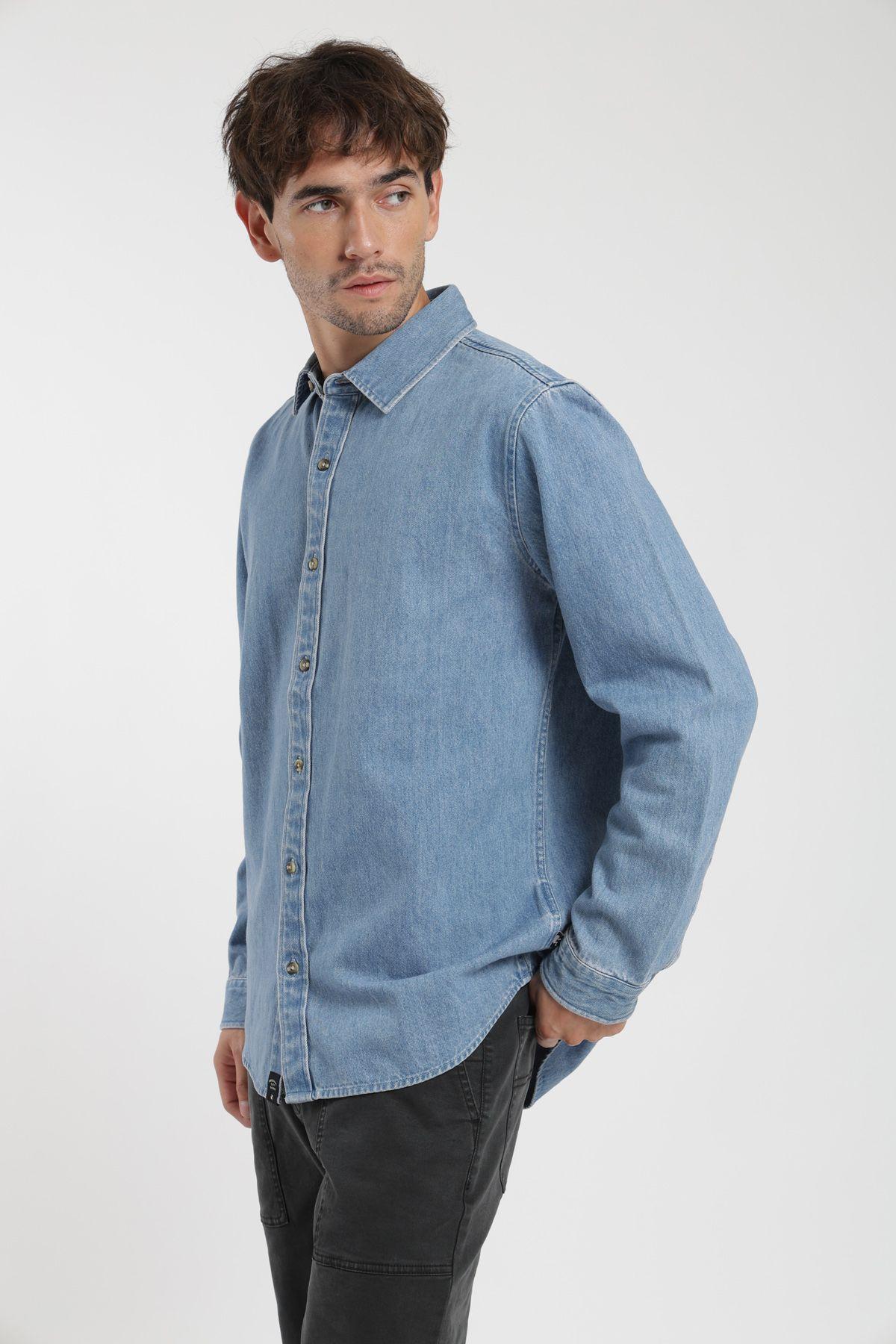 Camisa manga larga Denim  Froens-3