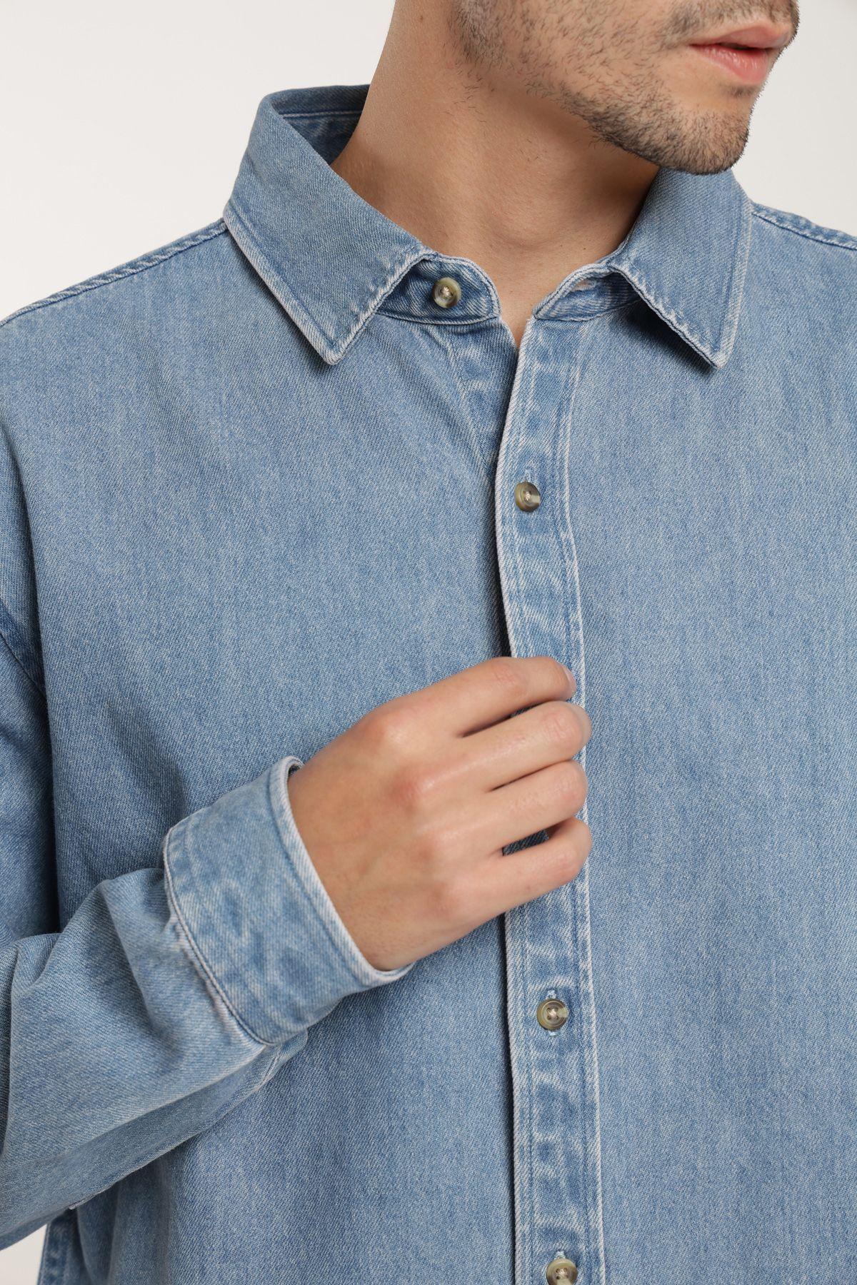 Camisa manga larga Denim  Froens-4