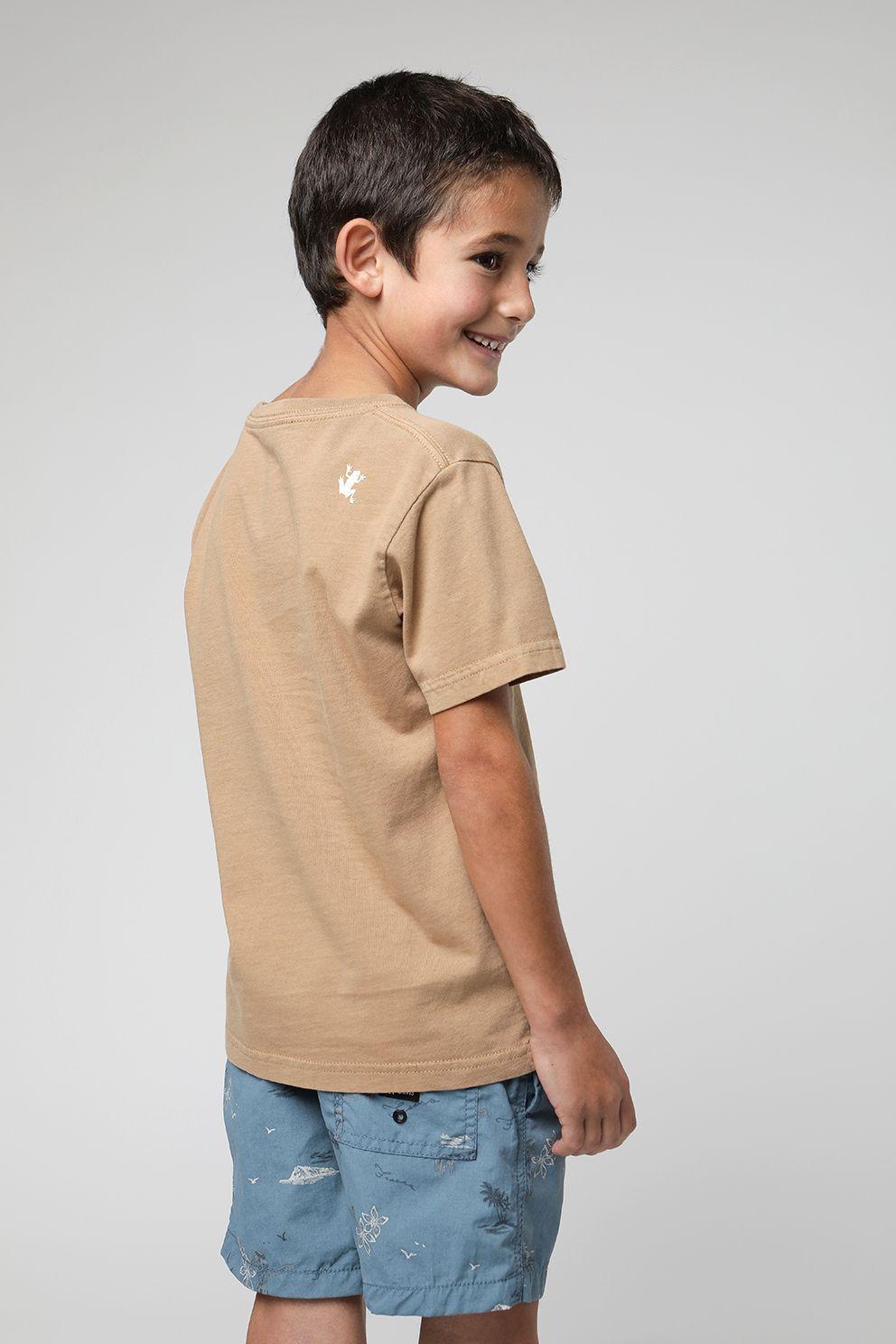 Polera manga corta kids Desierto arena -2