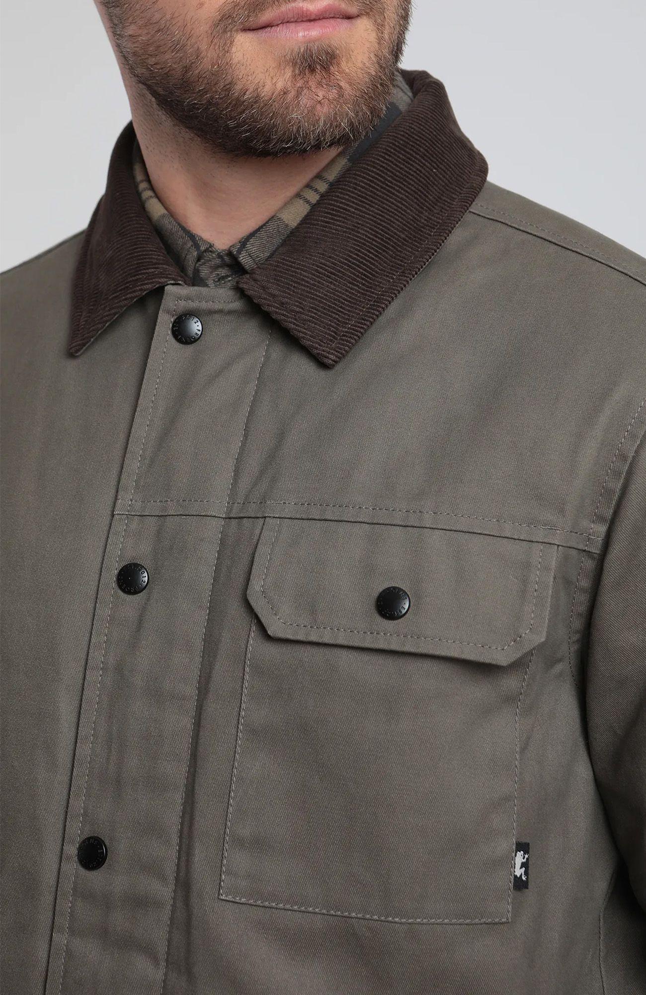Chaqueta hombre Cali Waxed olivo -2