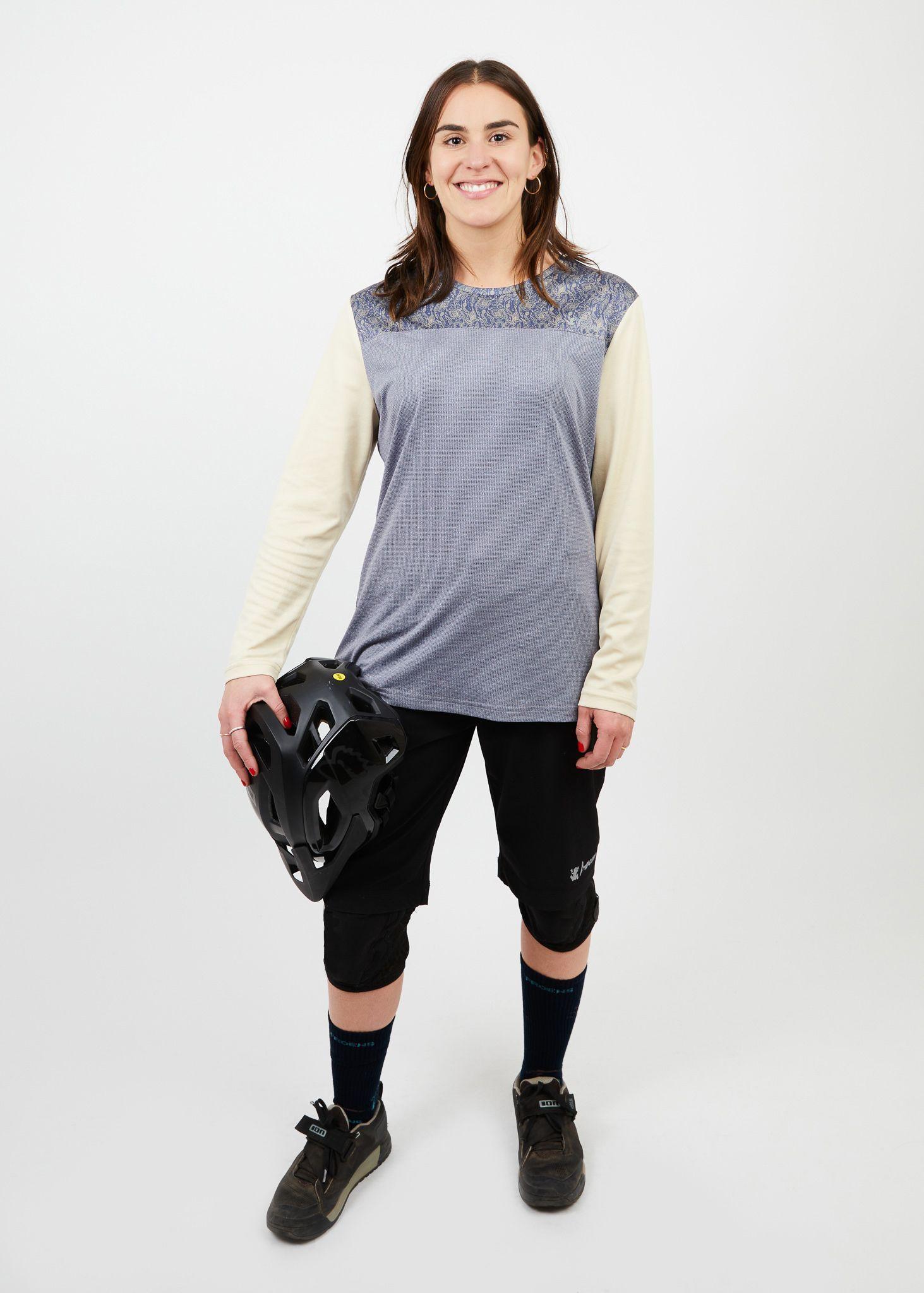 Polera manga larga mujer MTB gris -0
