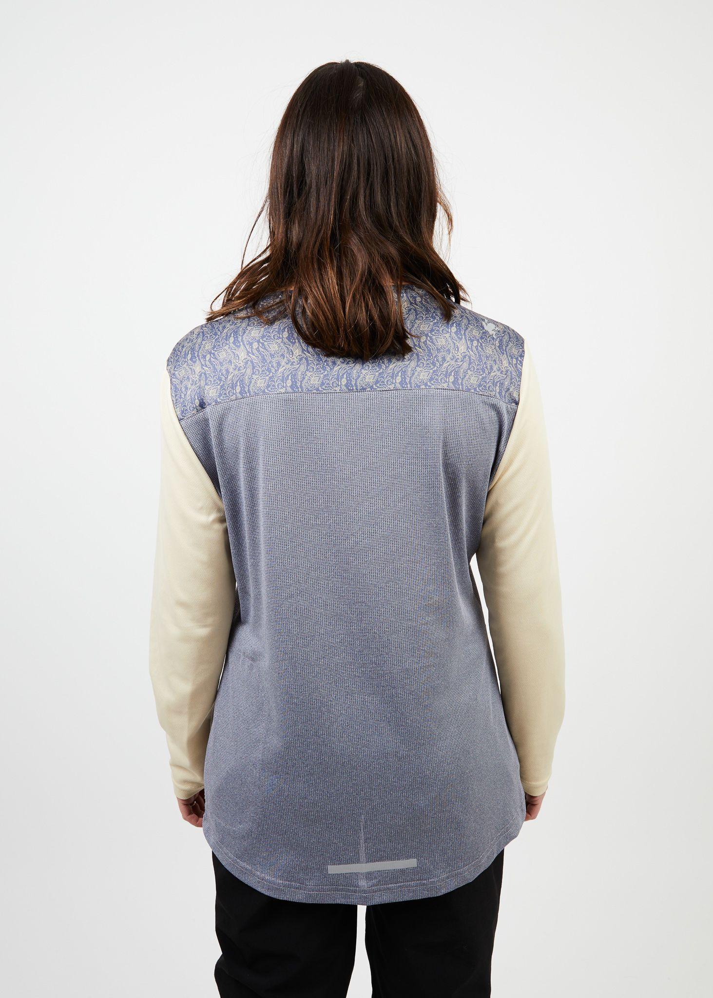 Polera manga larga mujer MTB gris -1